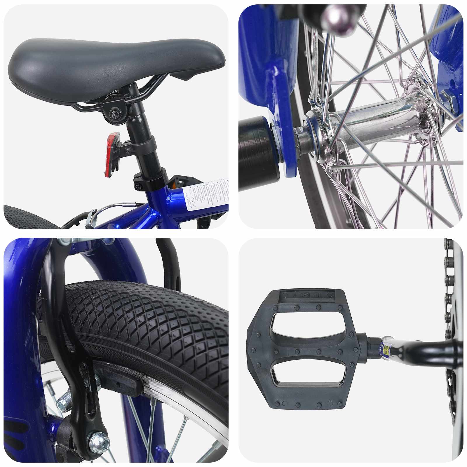 BMX Bicikl 20 Inča za osobe starije od 9 godina Tamno plava