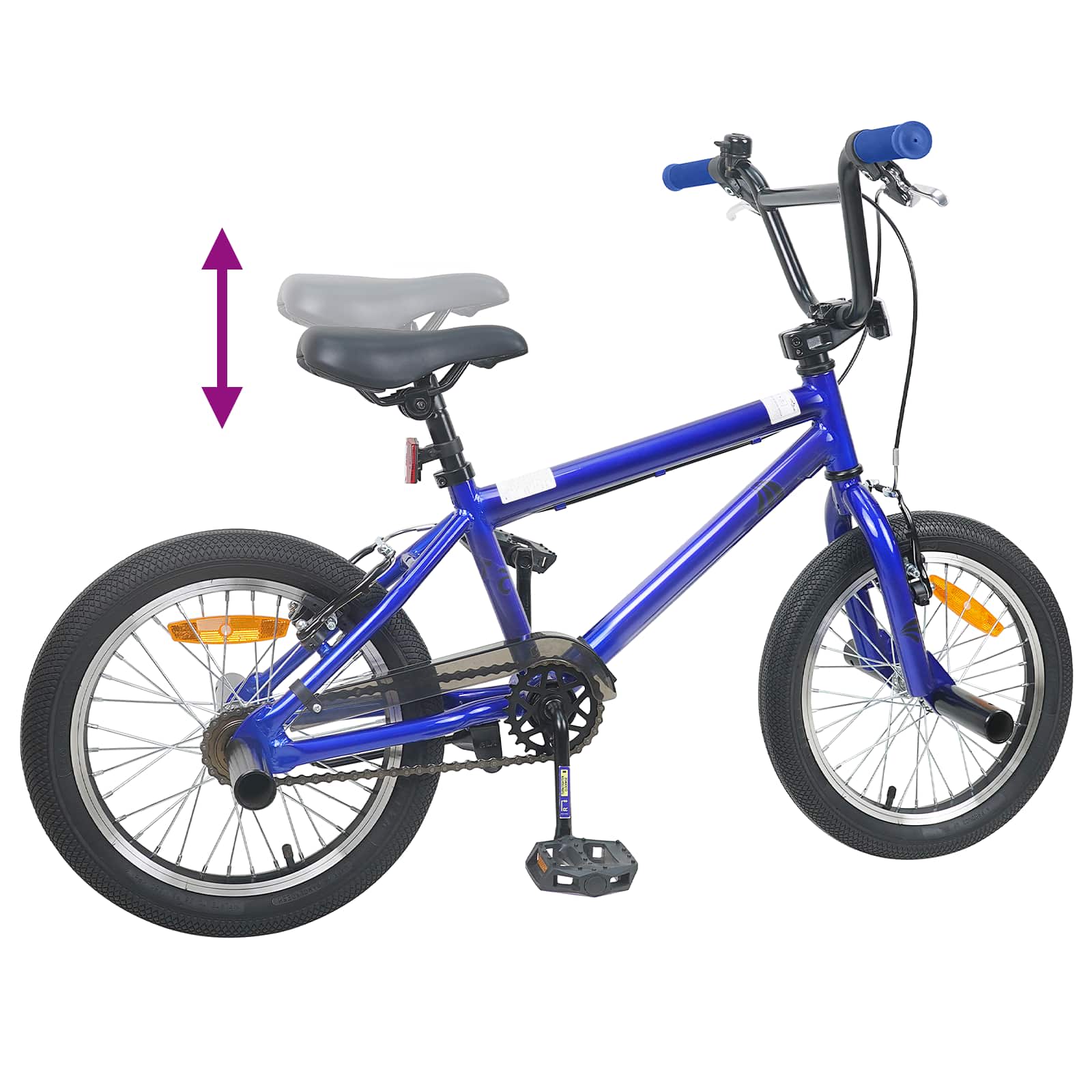 BMX Bicikl 20 Inča za osobe starije od 9 godina Tamno plava