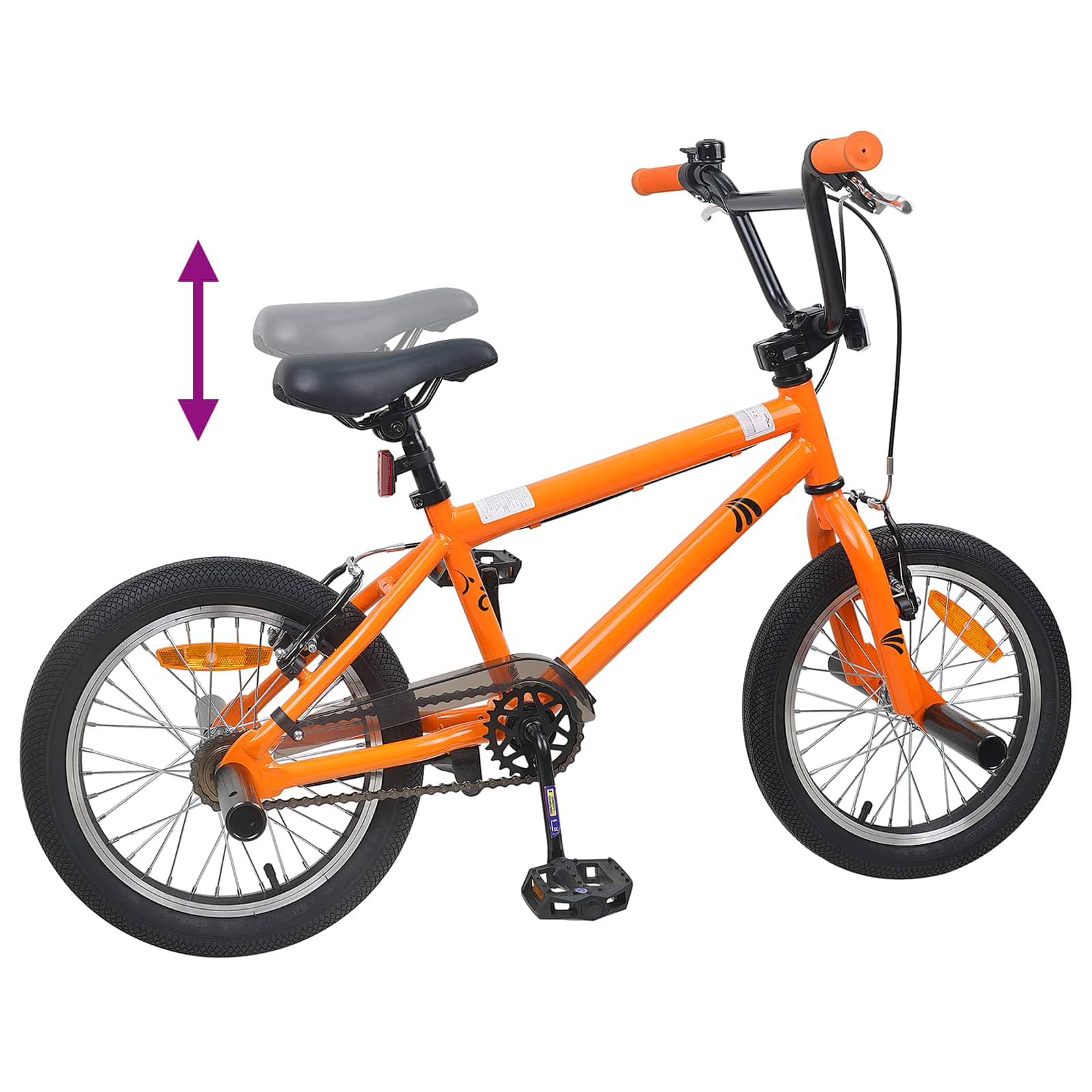 BMX Bicikl 20 Inča za osobe starije od 9 godina Narančasta