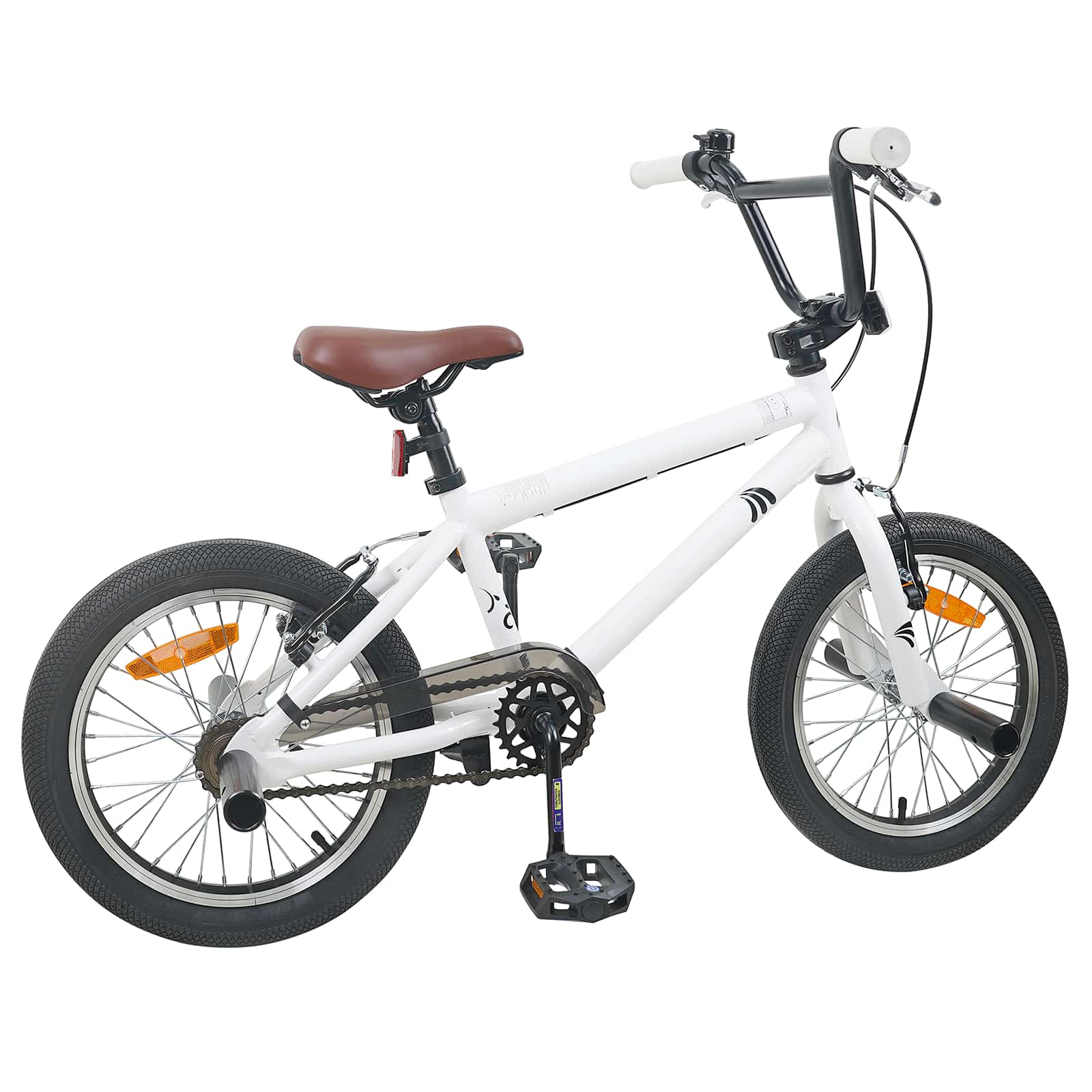 BMX Bicikl 18 Inča za djecu od 7 do 10 godina Bijela