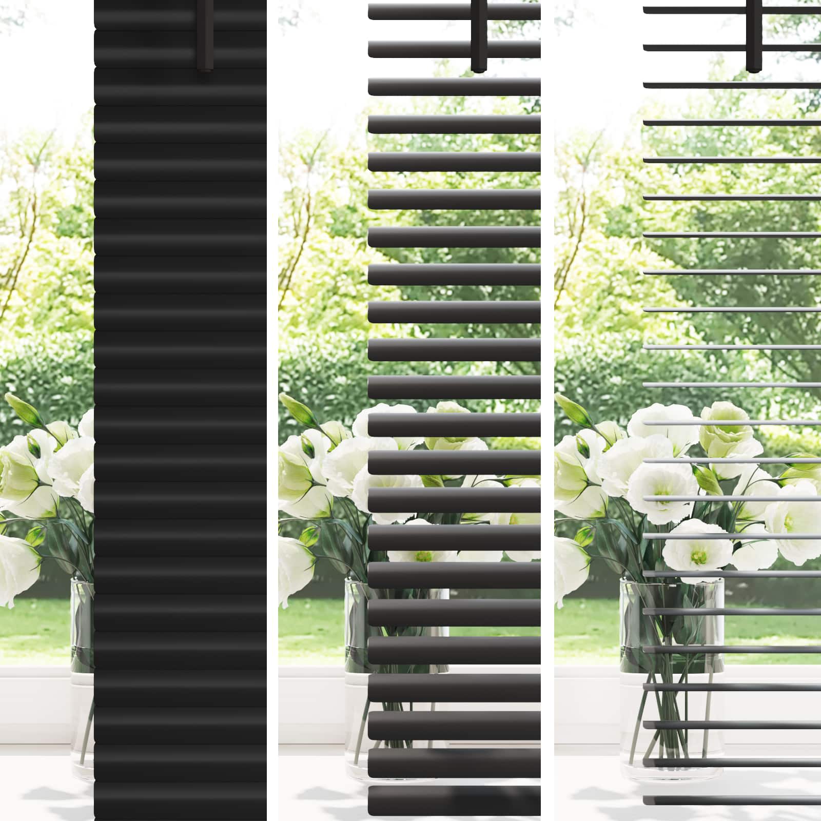 Venecijanska roleta Crna 150 x 150 cm 25 mm PVC