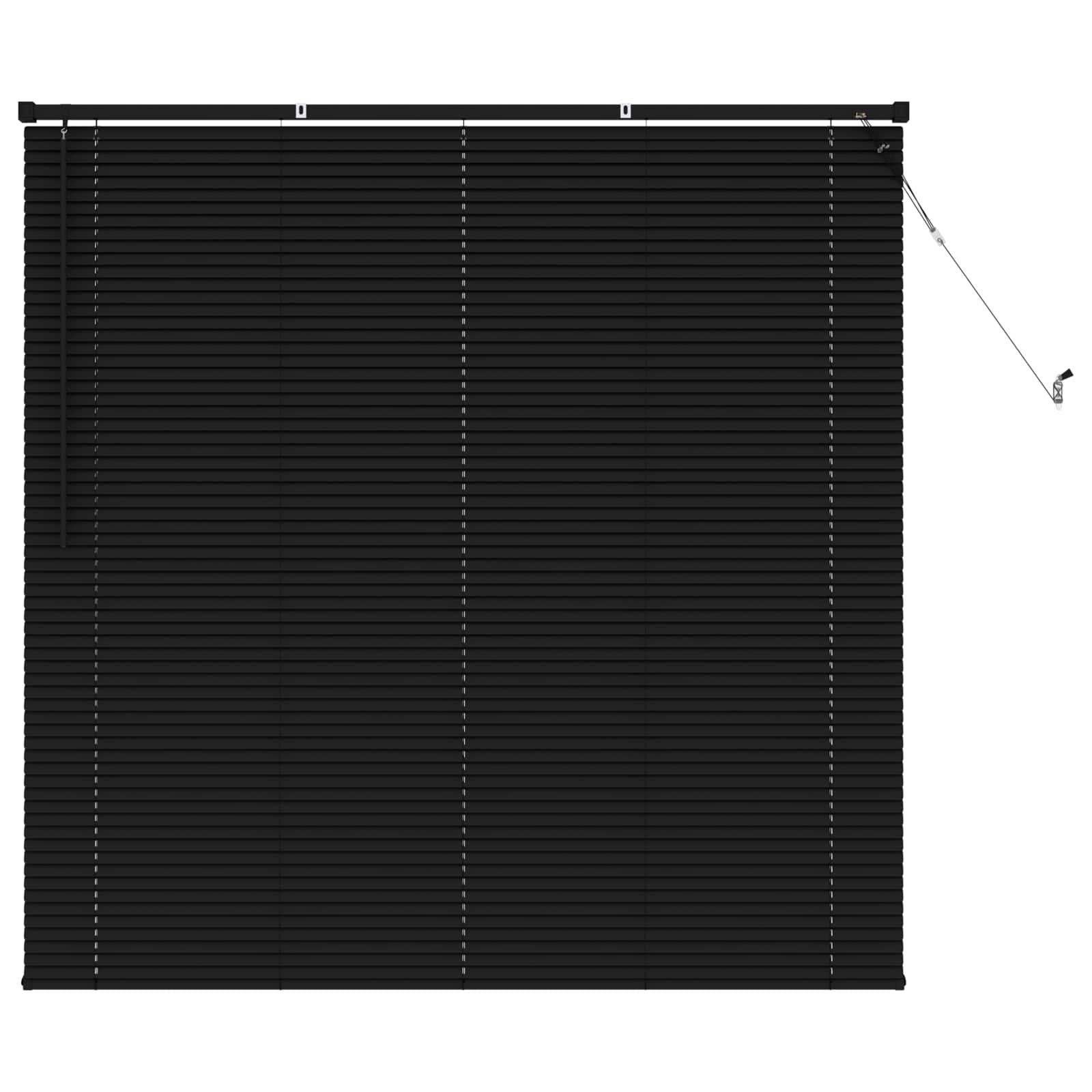 Venecijanska roleta Crna 150 x 150 cm 25 mm PVC
