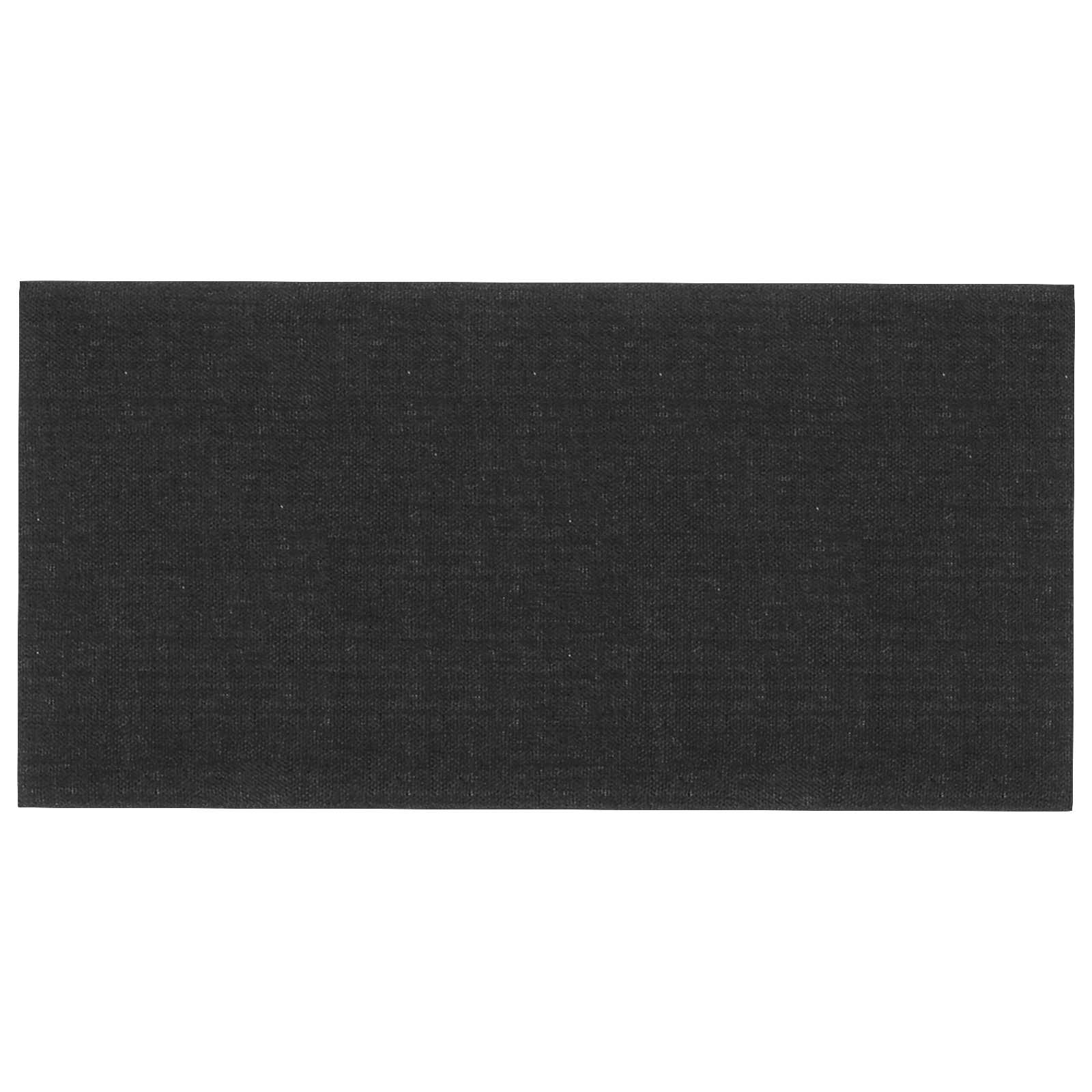Zidna uzglavlja 12 pcs 60 x 30 cm Crna tkanina