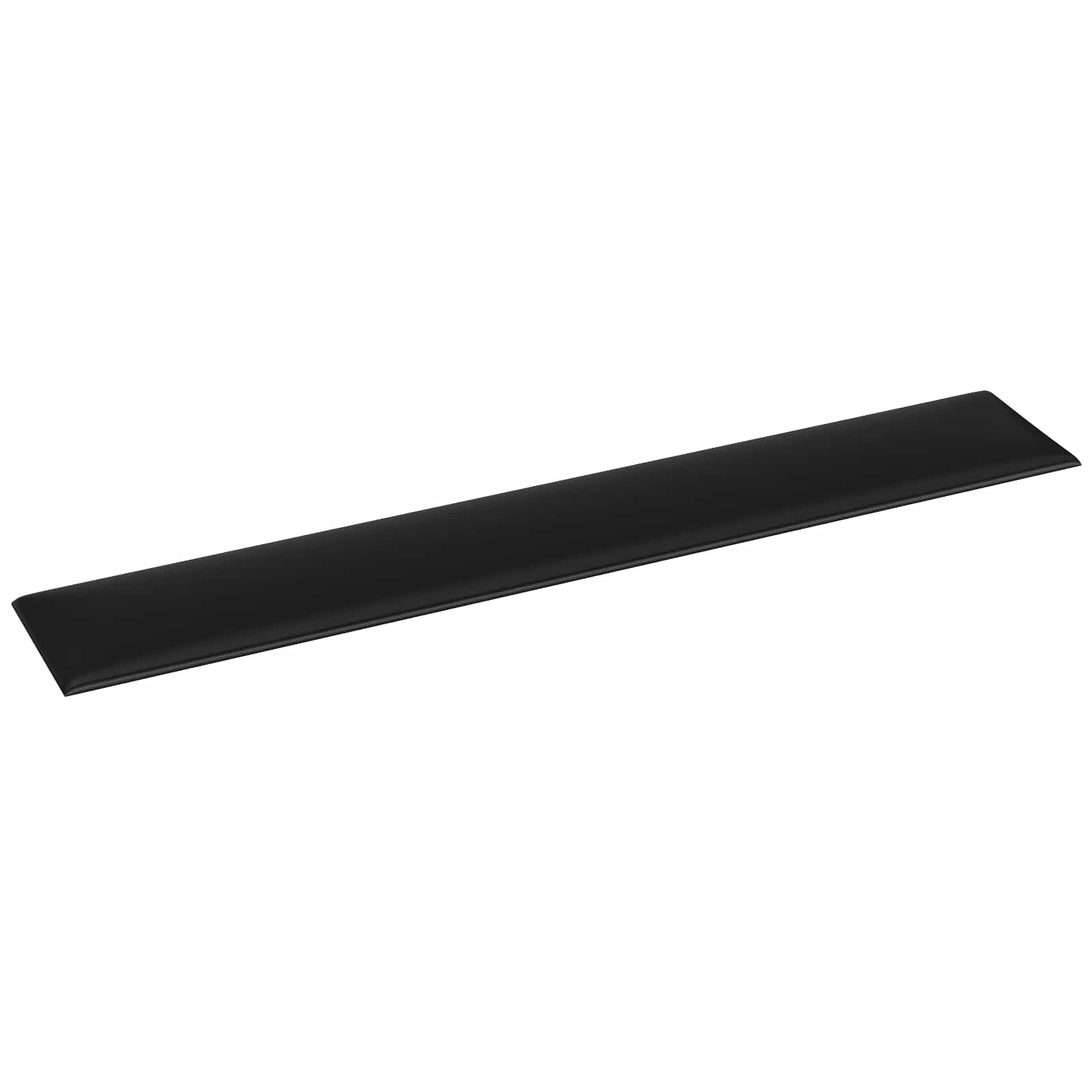 Zidna uzglavlja 12 pcs 90 x 15 cm Crna tkanina