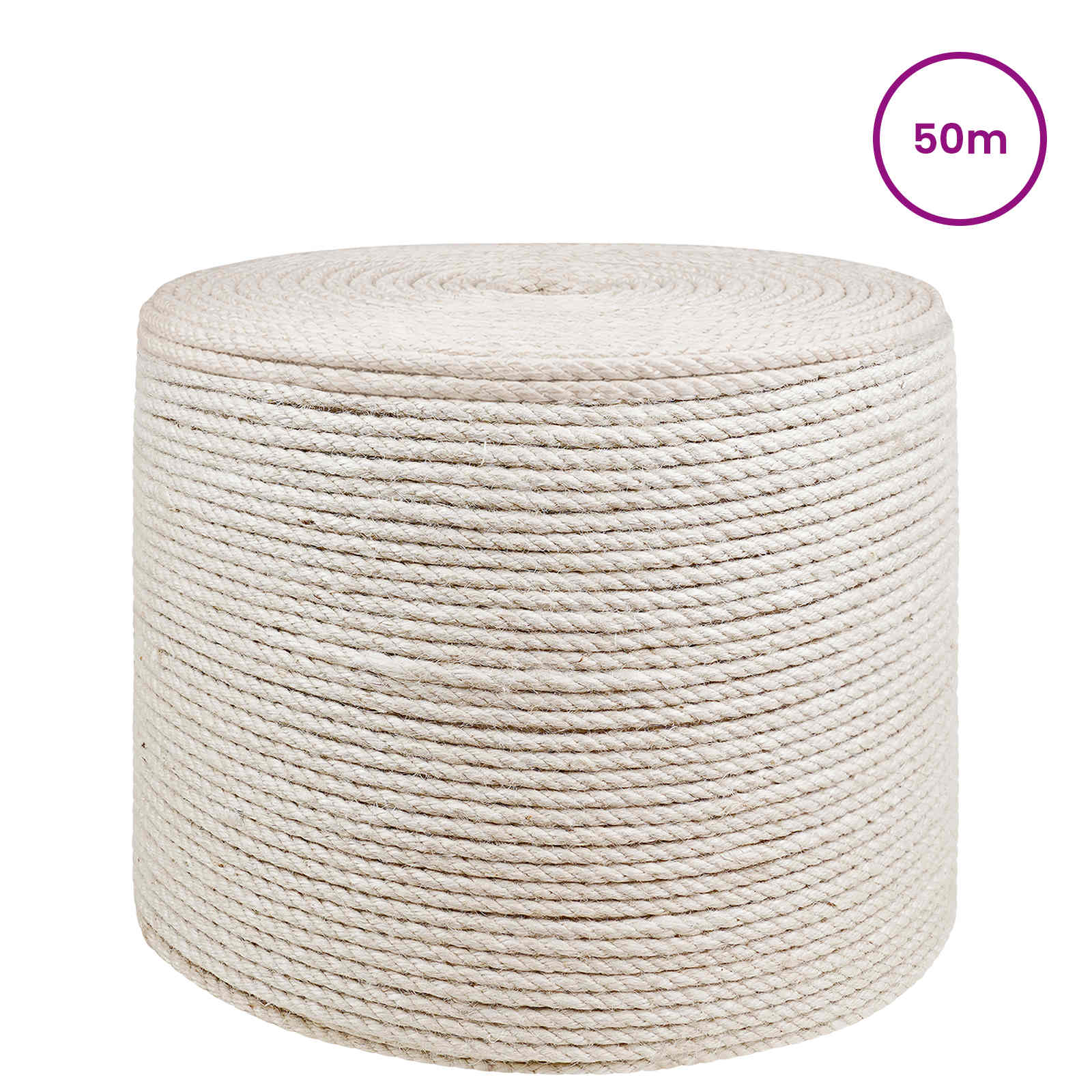 Uže od jute 4 Bijela 100% Juta Tossa