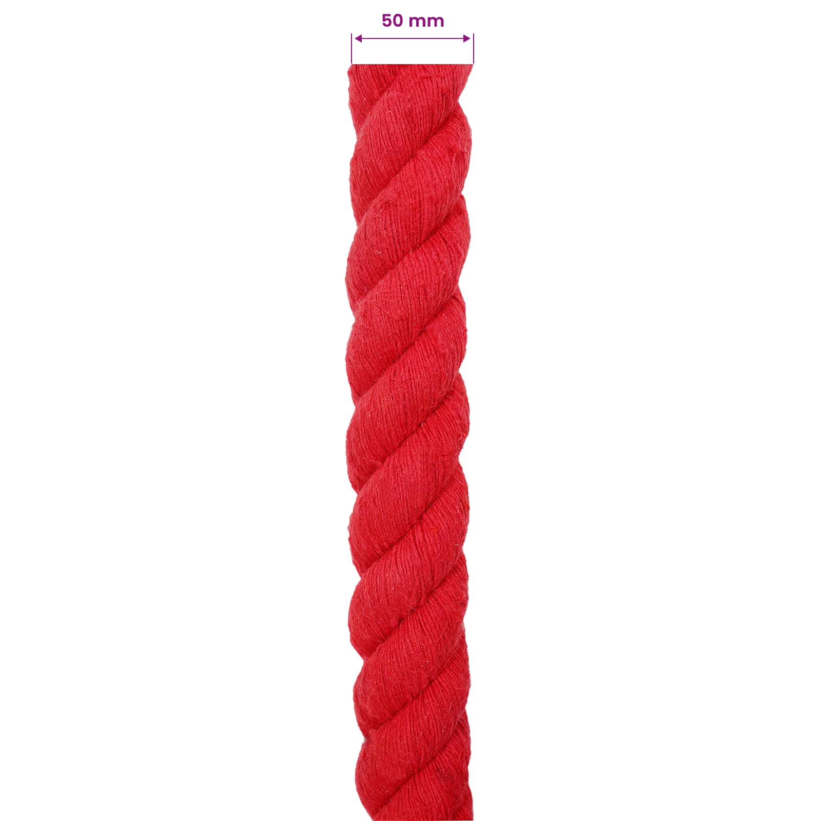 Konop Crvena 5 x 5 x 500 cm Pamuk