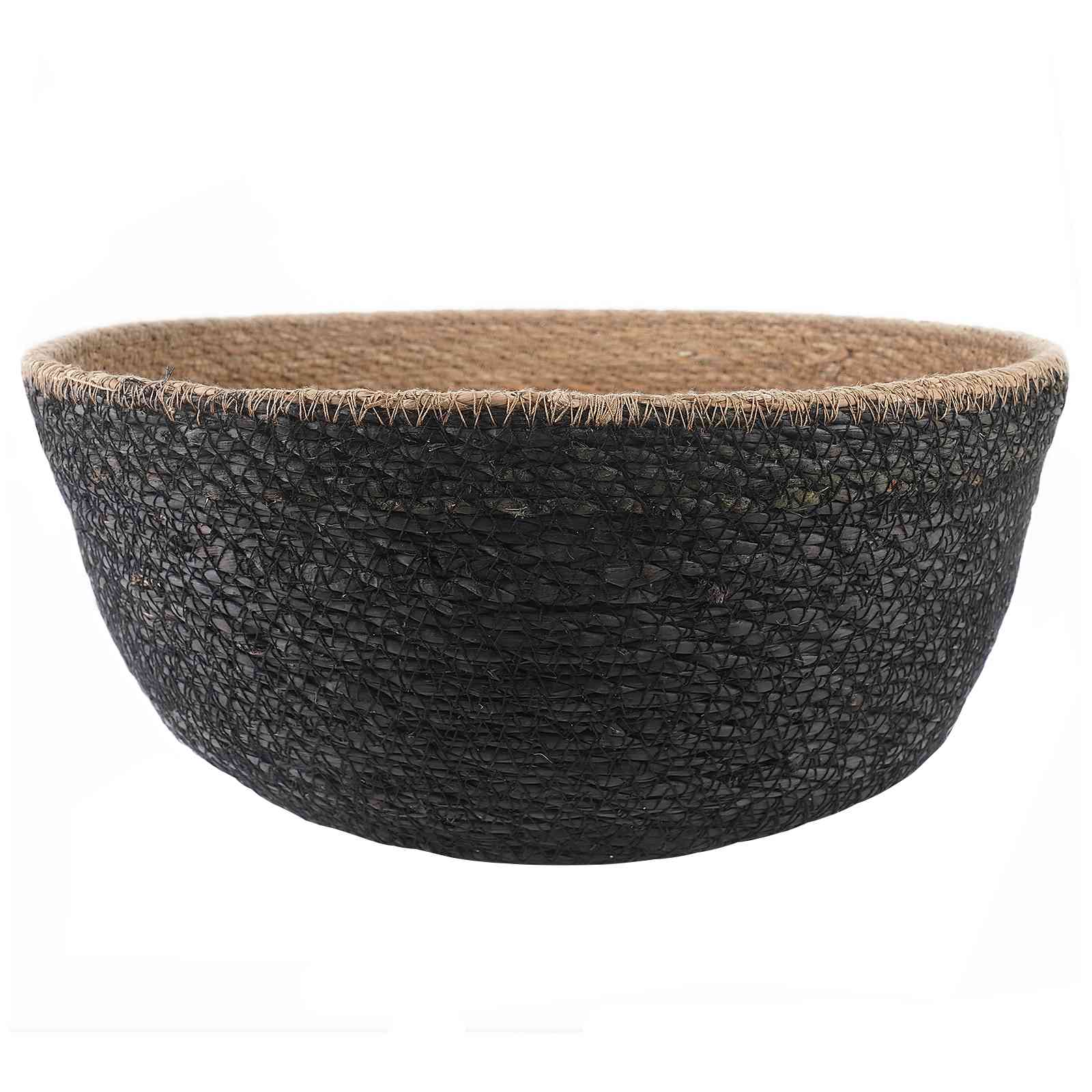 Saksija za biljke s ručkama 2 pcs Crna Ø 45 x 36 cm