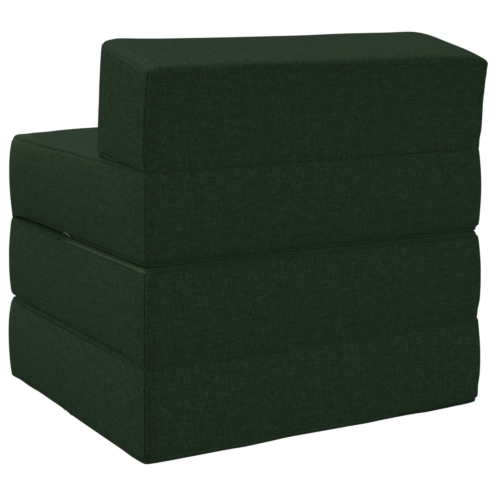 Sofa na razvlačenje Tamnozelena 200 x 70 x 15 cm Tkanina