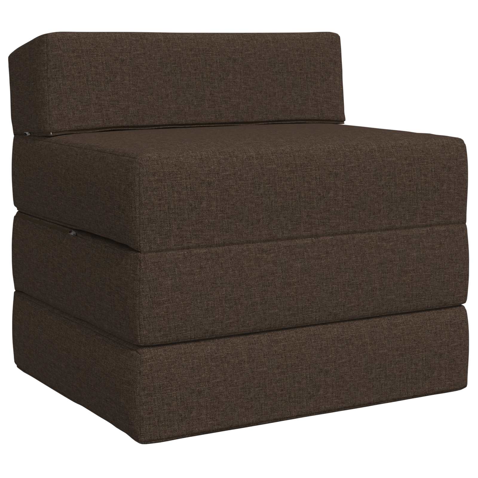 Sofa na razvlačenje Sivosmeđa 200 x 70 x 15 cm Tkanina