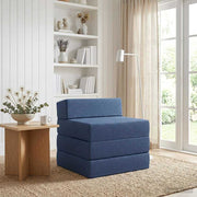 Sofa na razvlačenje Plava 200 x 70 x 10 cm Tkanina