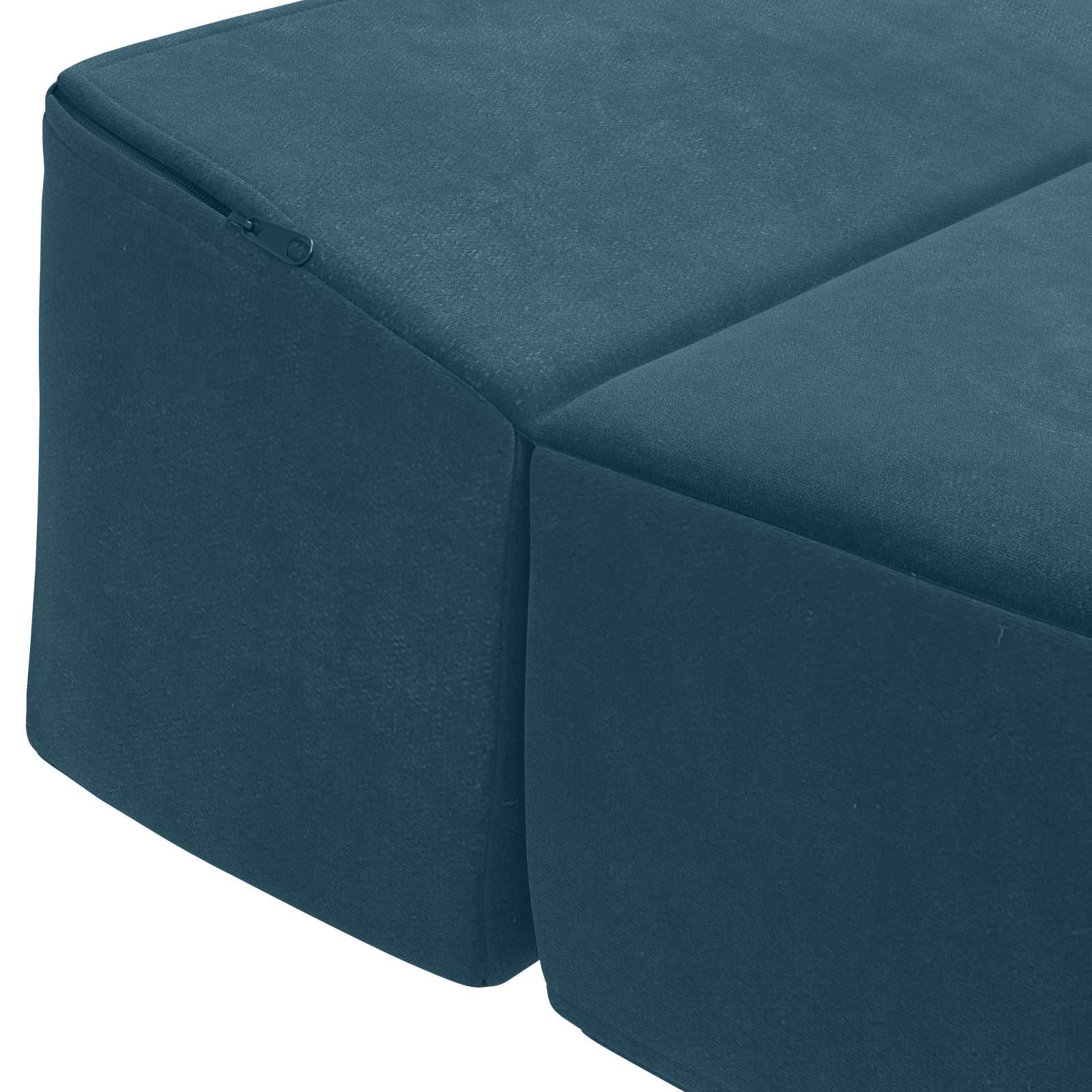 Sofa na razvlačenje Plava 200 x 70 x 15 cm Baršun