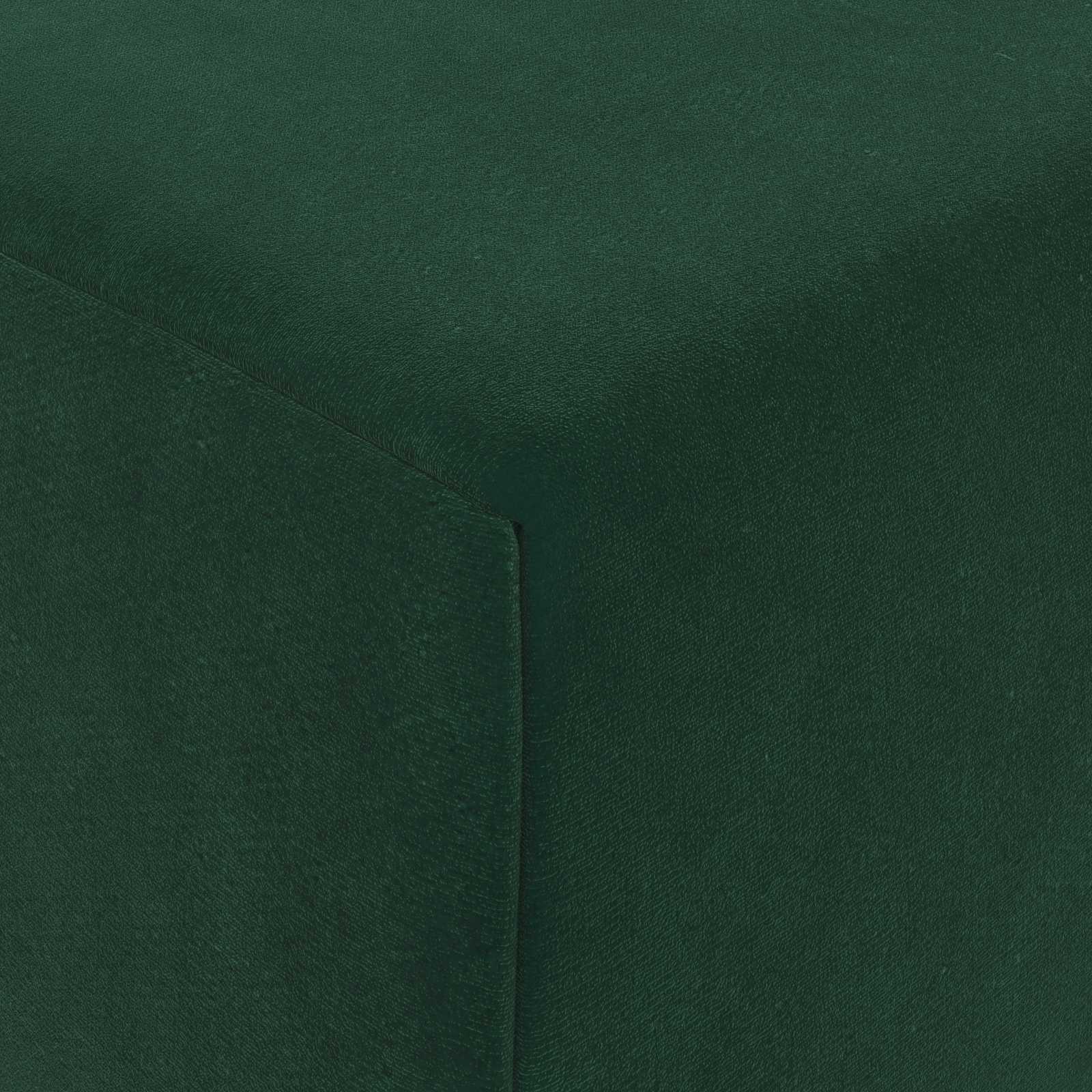 Sofa na razvlačenje Tamnozelena 200 x 70 x 15 cm Baršun