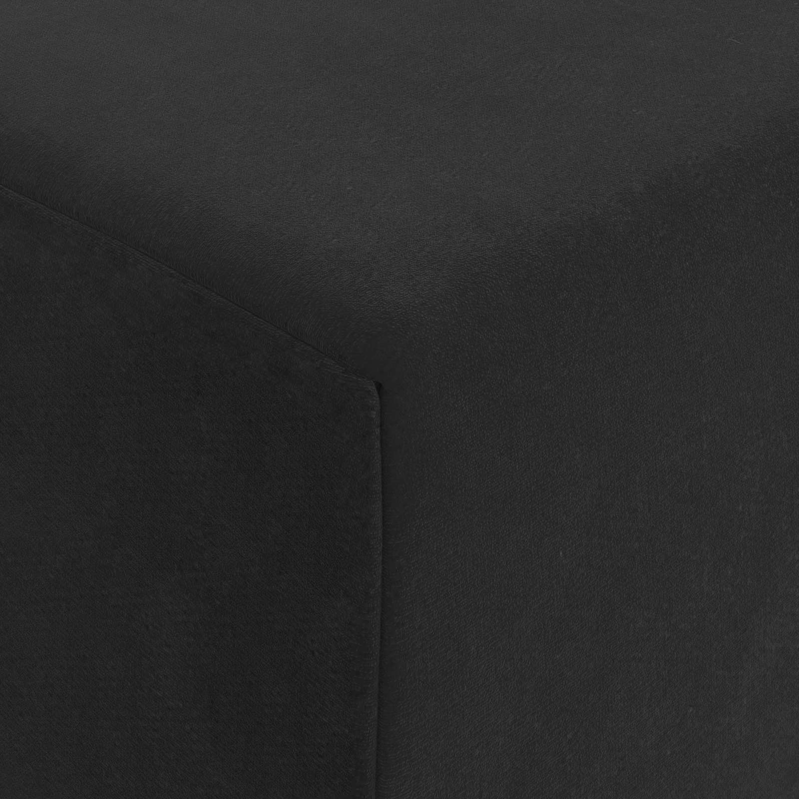 Sofa na razvlačenje Crna 200 x 70 x 15 cm Baršun