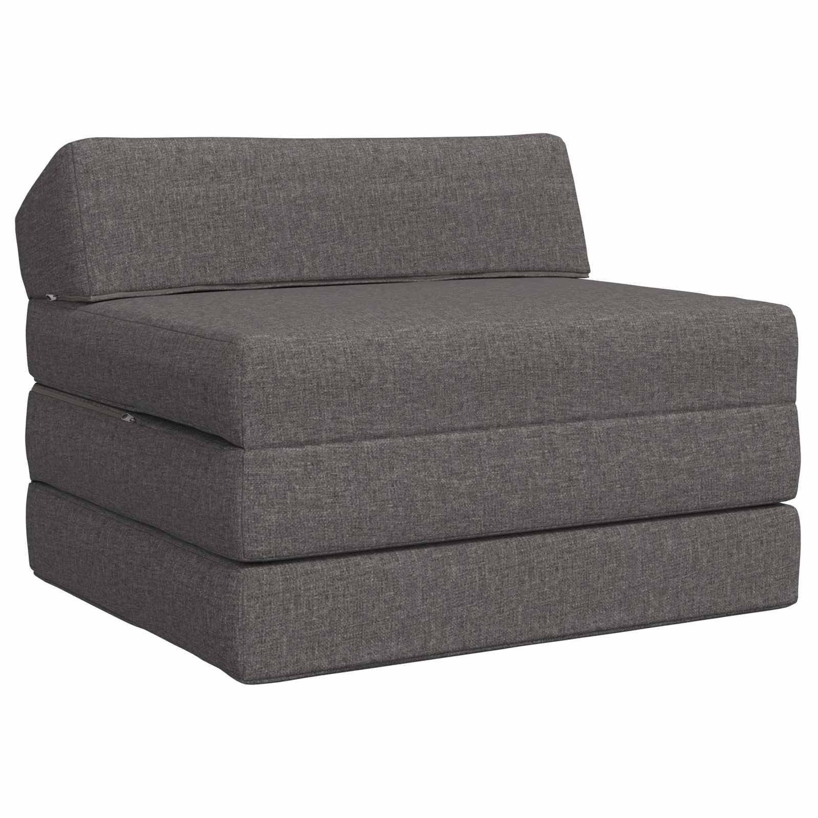 Sofa na razvlačenje Svjetlosiva 200 x 70 x 10 cm Tkanina