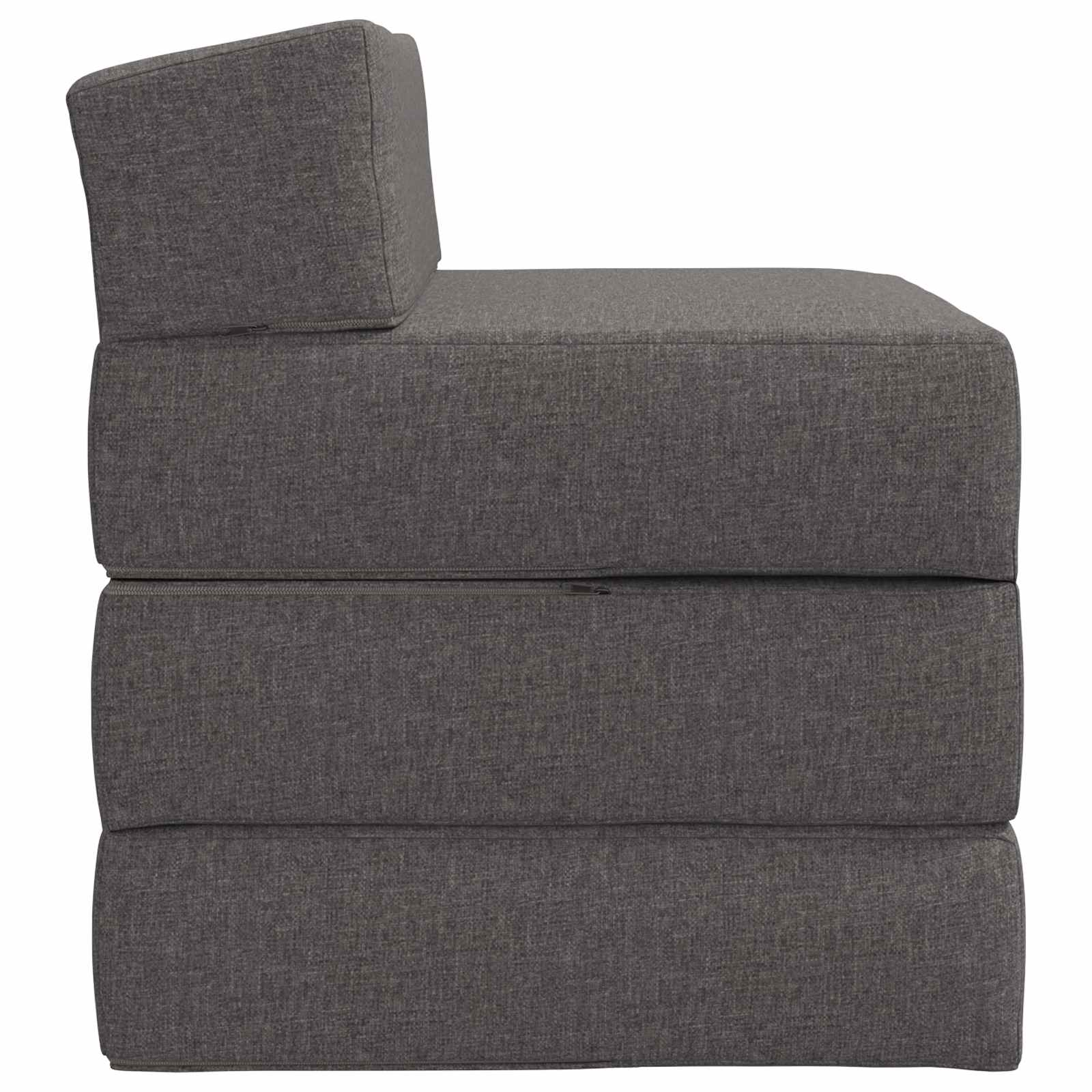 Sofa na razvlačenje Svjetlosiva 200 x 70 x 10 cm Tkanina