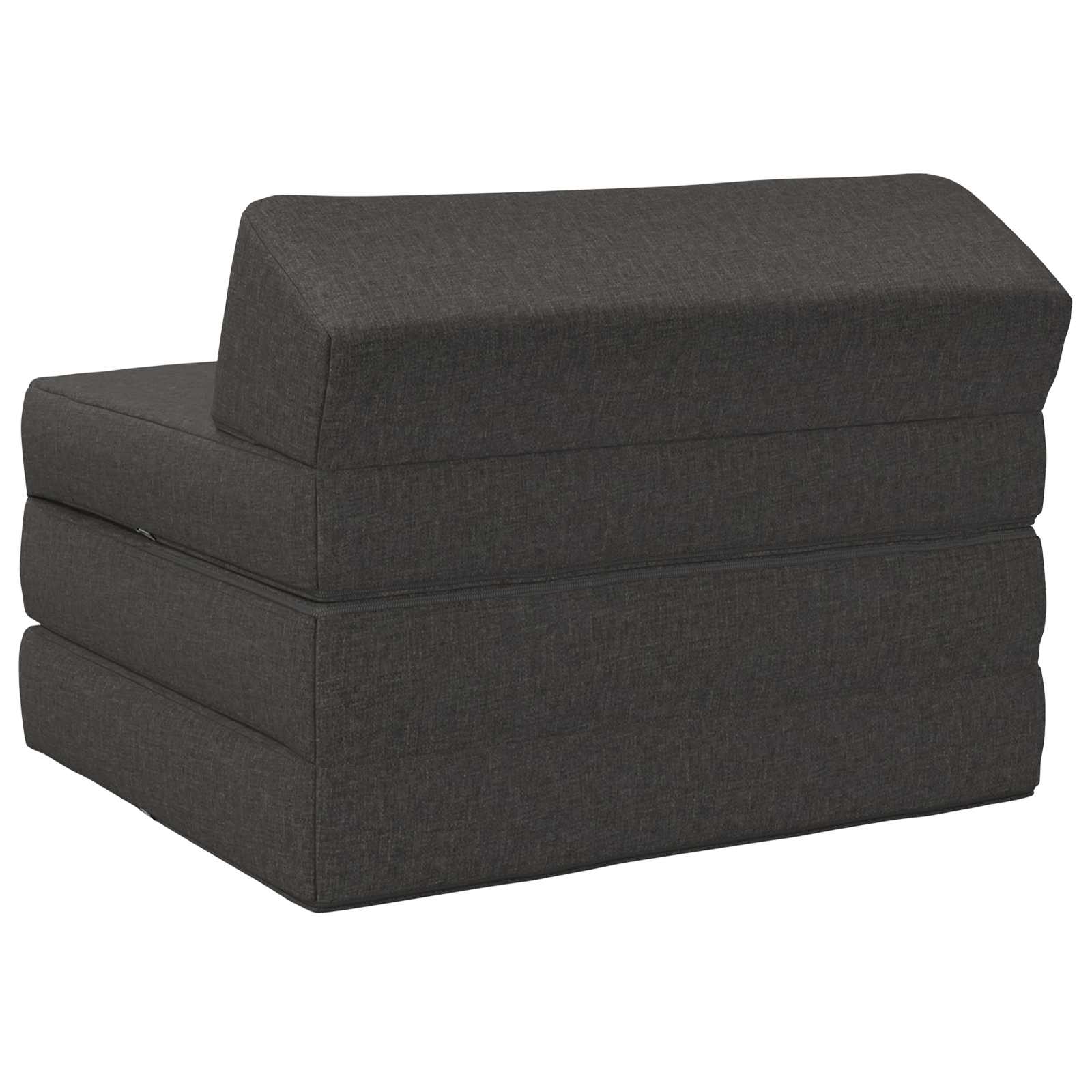 Sofa na razvlačenje Tamnosiva 200 x 70 x 10 cm Tkanina