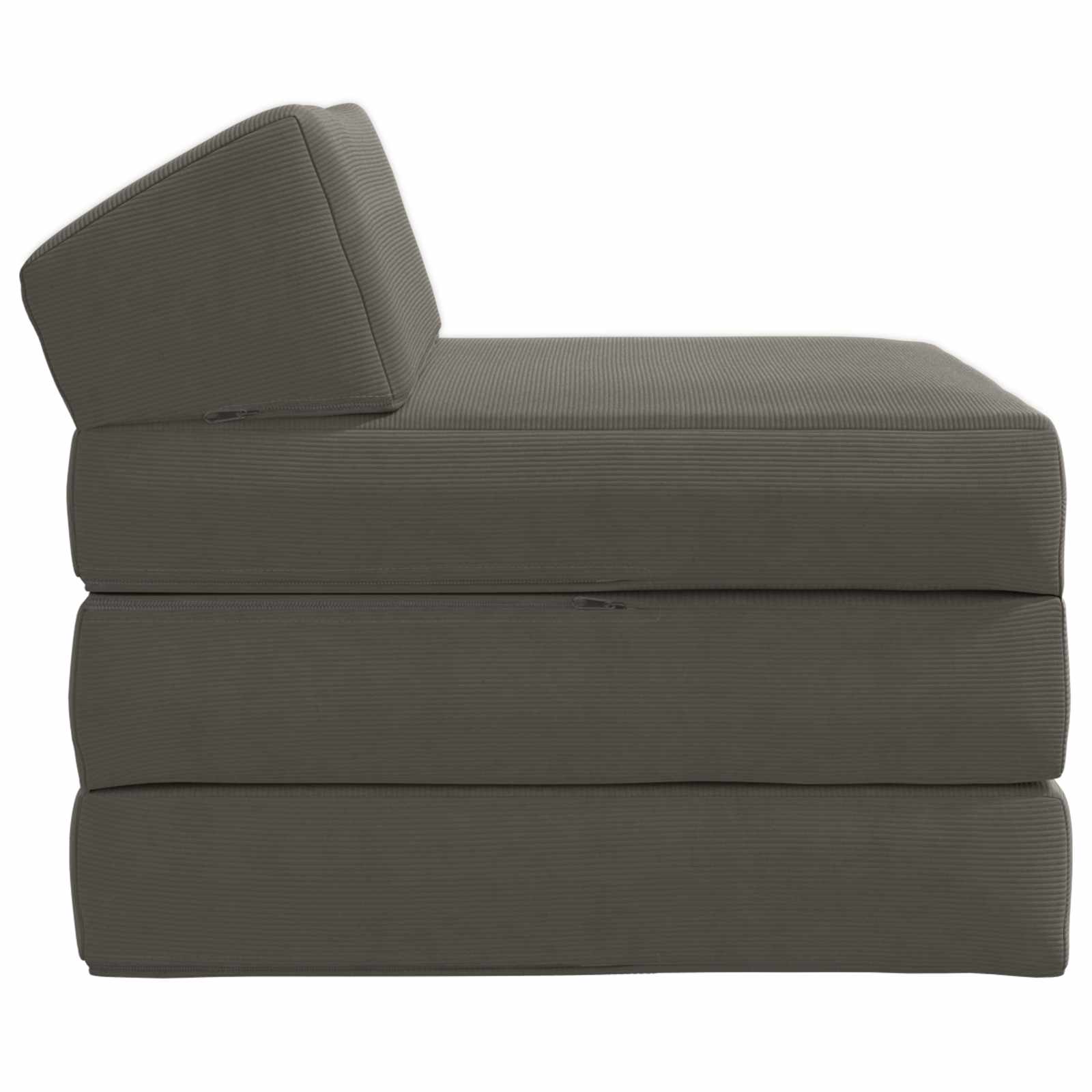 Sofa na razvlačenje Svjetlosiva 200 x 70 x 10 cm