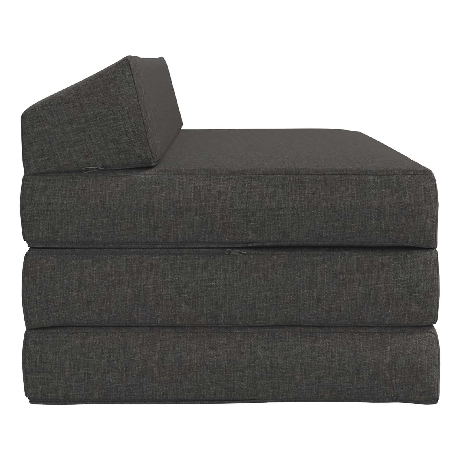 Sofa na razvlačenje Tamnosiva 120 x 60 x 49 cm Tkanina