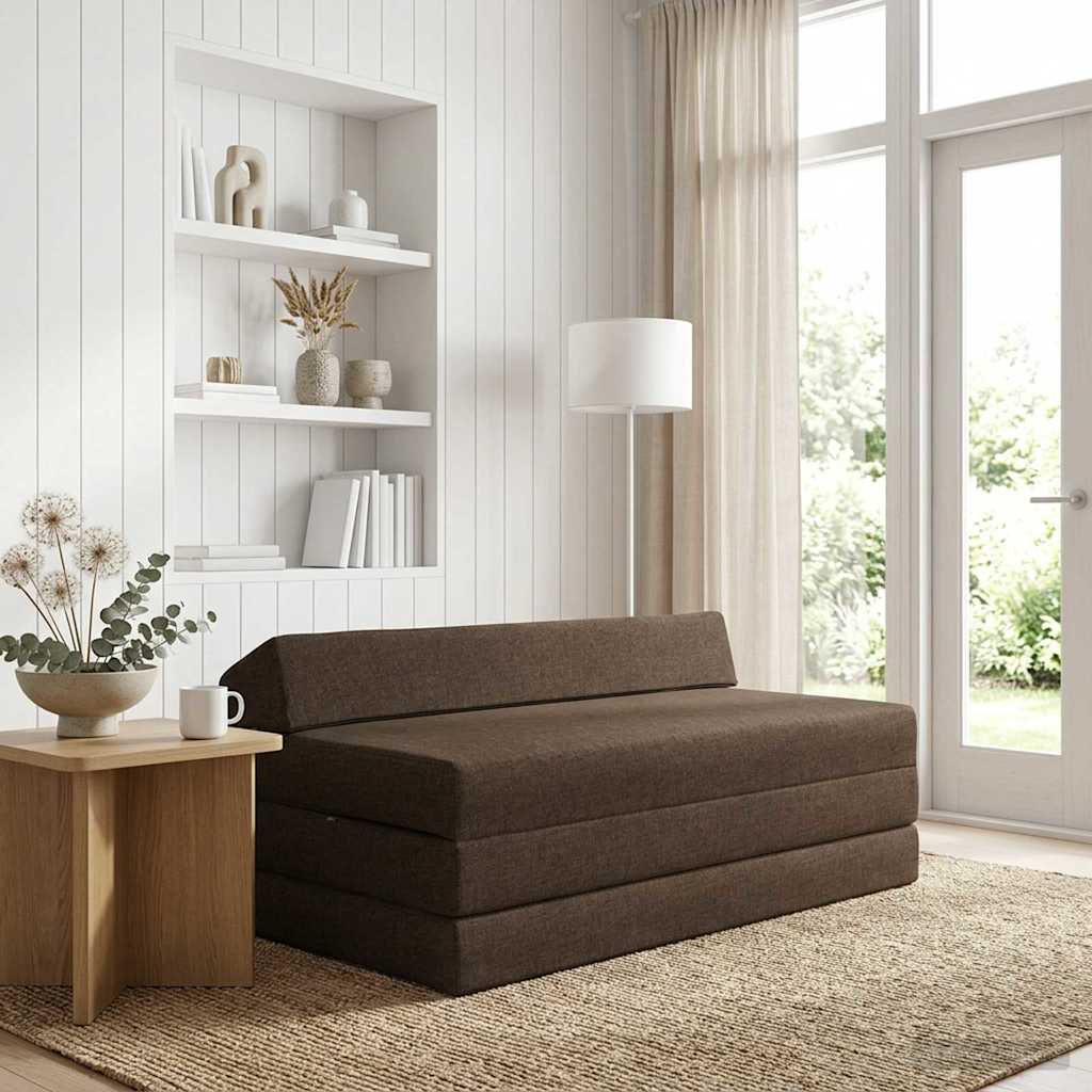 Sofa na razvlačenje Sivosmeđa 120 x 60 x 49 cm Tkanina