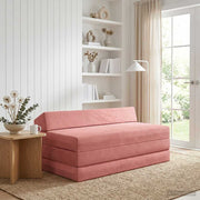 Sofa na razvlačenje Ružičasta 120 x 60 x 49 cm Tkanina