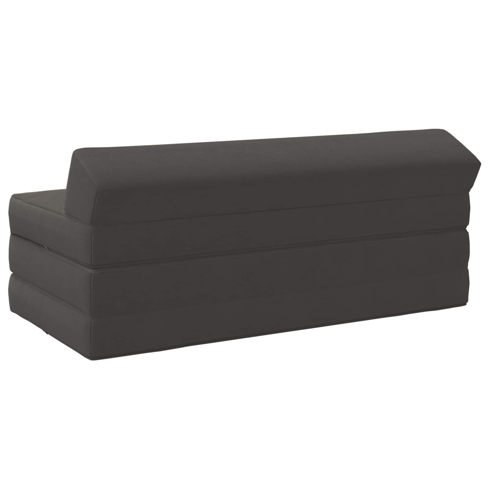 Sofa na razvlačenje Tamnosiva 120 x 60 x 49 cm Tkanina