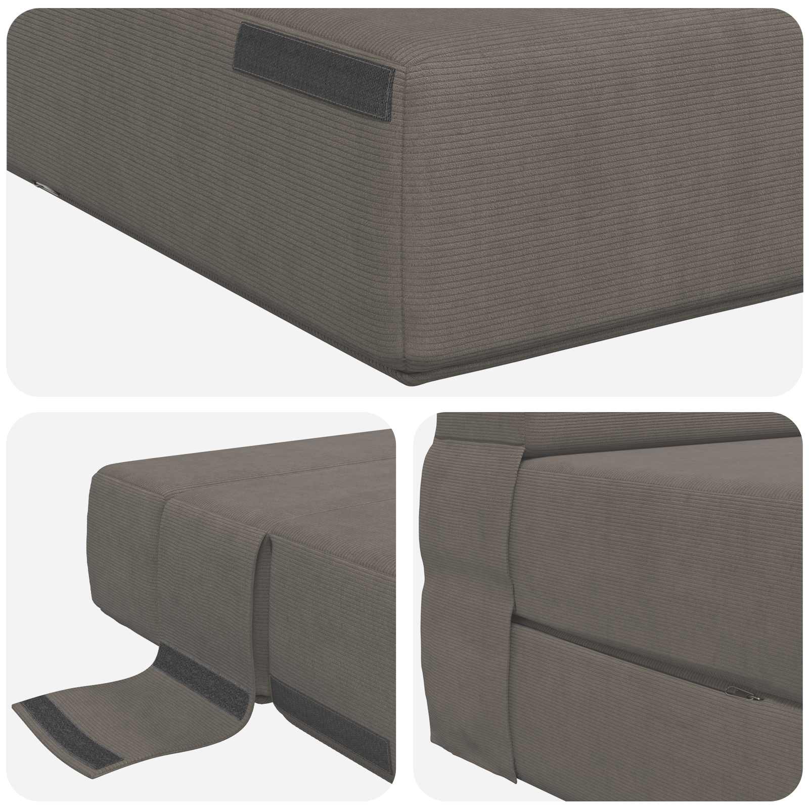 Sofa na razvlačenje Svjetlosiva 70 x 72 x 60 cm Tkanina