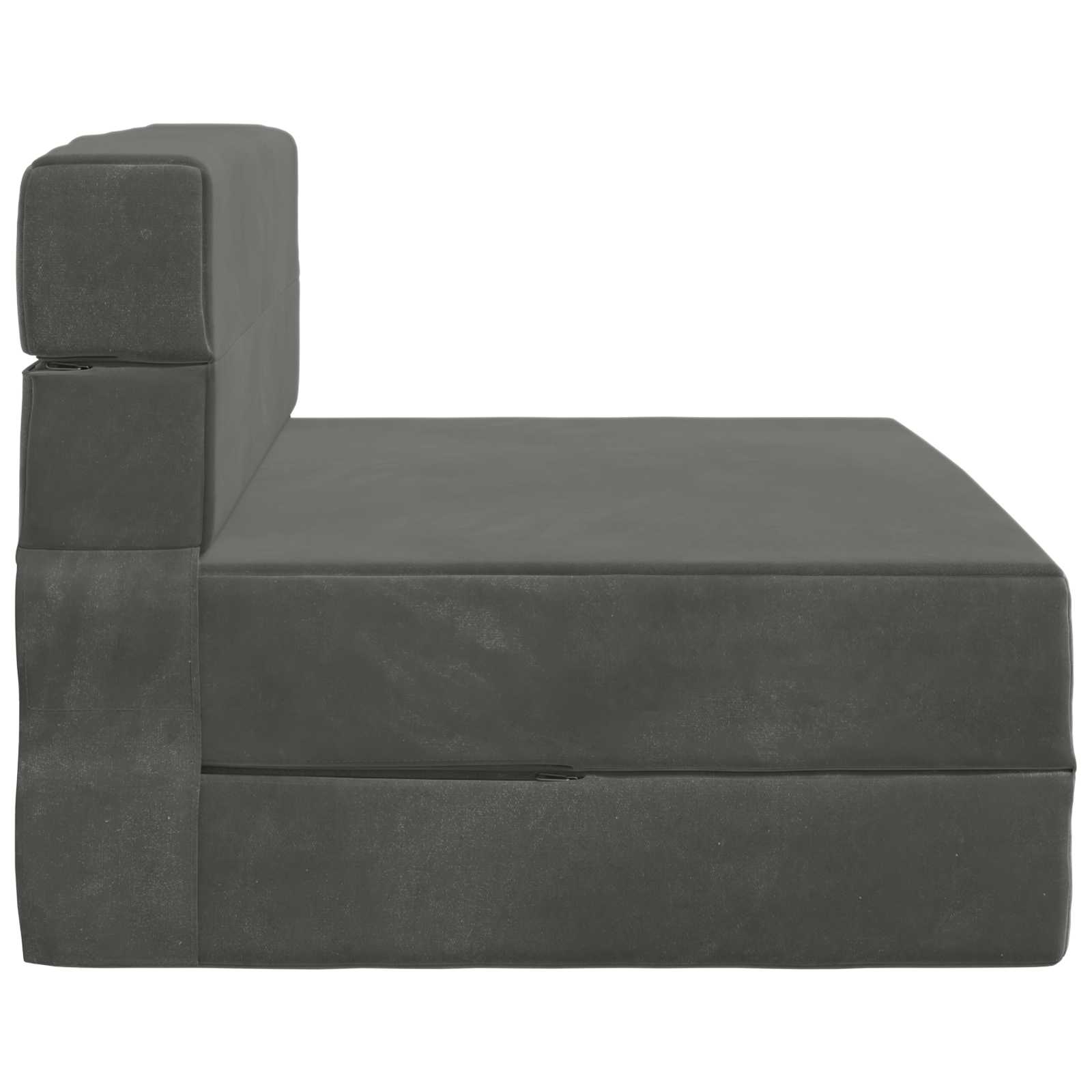 Sofa na razvlačenje Tamnosiva 70 x 80 x 60 cm Tkanina