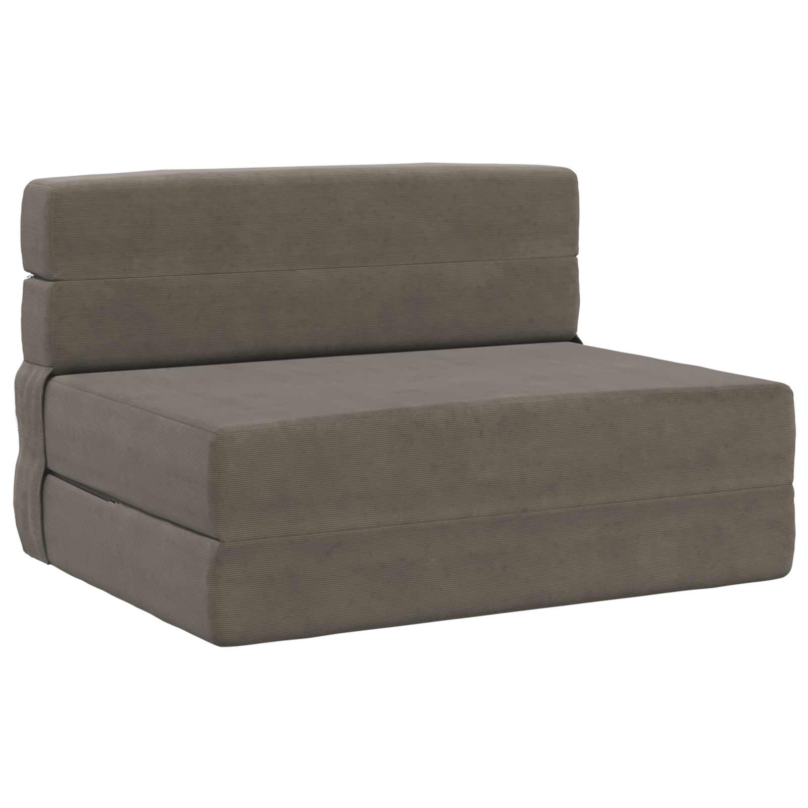 Sofa na razvlačenje Svjetlosiva 100 x 80 x 60 cm Tkanina