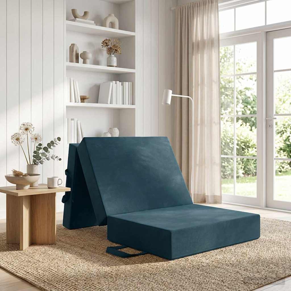 Sofa na razvlačenje 75 x 67 x 45 cm Plava
