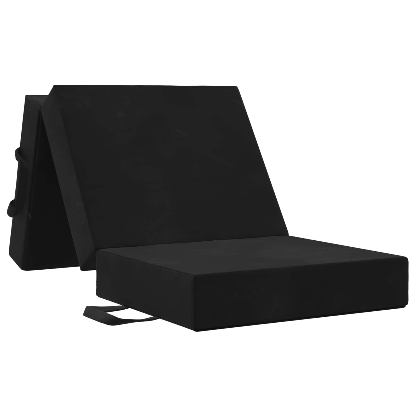 Sofa na razvlačenje 75 x 63 x 45 cm Crna