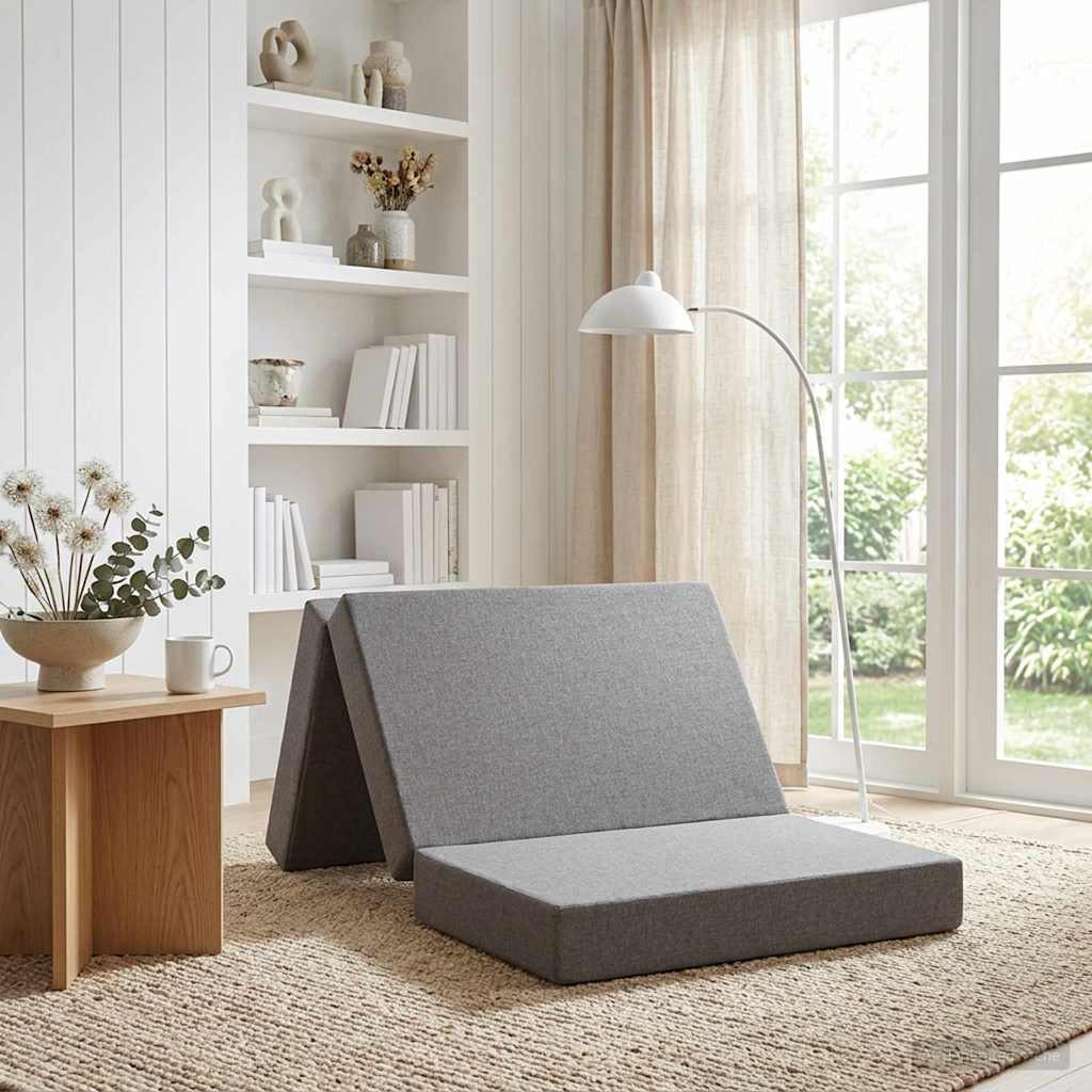 Sofa na razvlačenje 90 x 67 x 45 cm Svjetlosiva