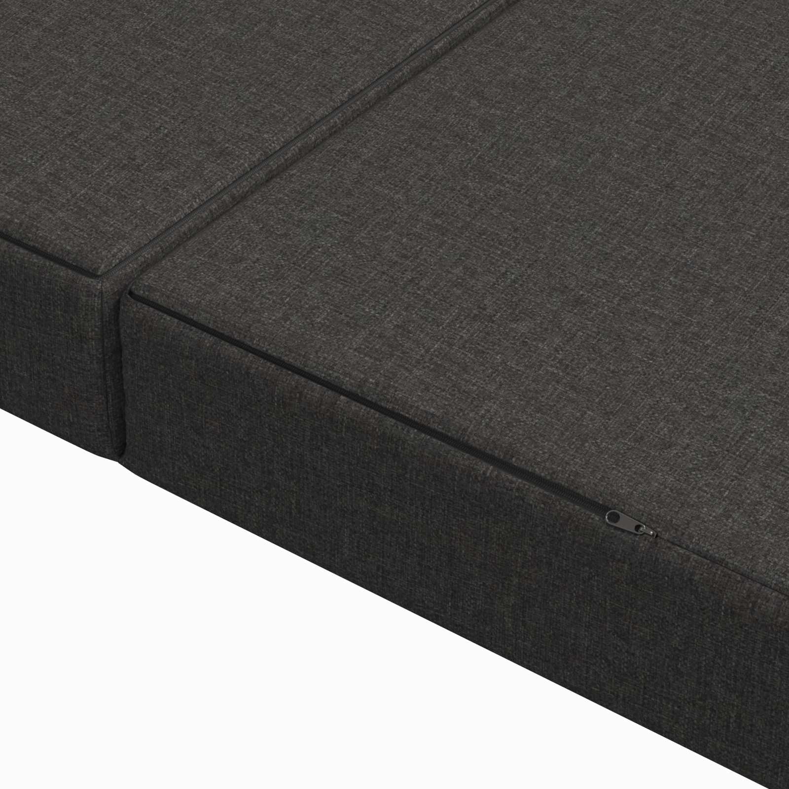 Sofa na razvlačenje 80 x 67 x 45 cm Tamnosiva