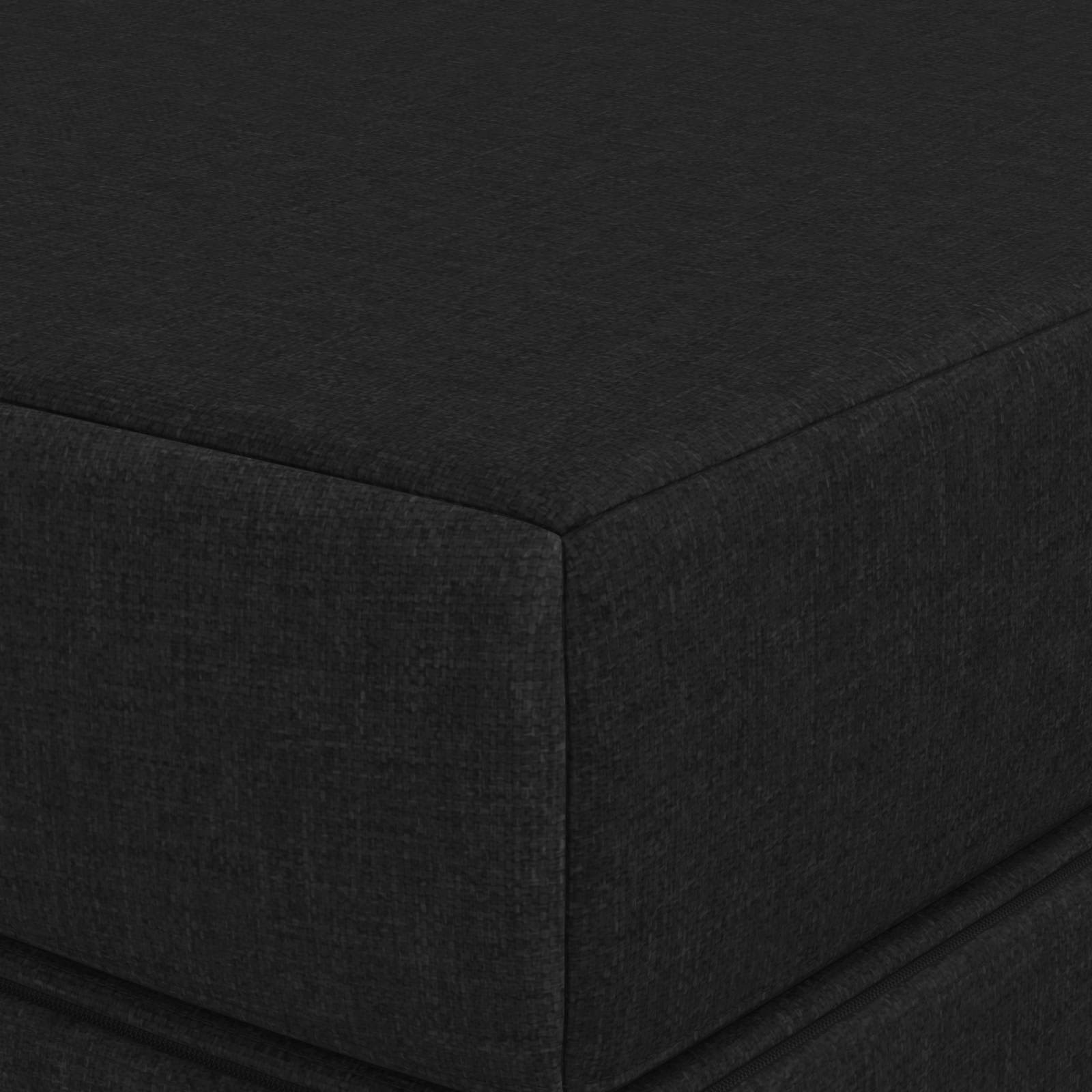Sofa na razvlačenje 80 x 67 x 45 cm Crna