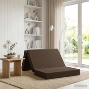 Sofa na razvlačenje 100 x 67 x 45 cm Sivosmeđa