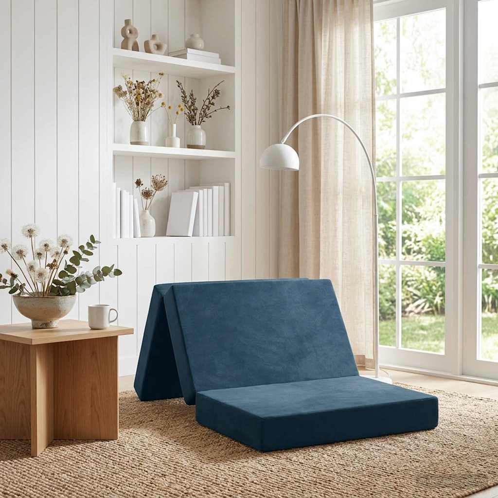 Sofa na razvlačenje 100 x 67 x 45 cm Plava
