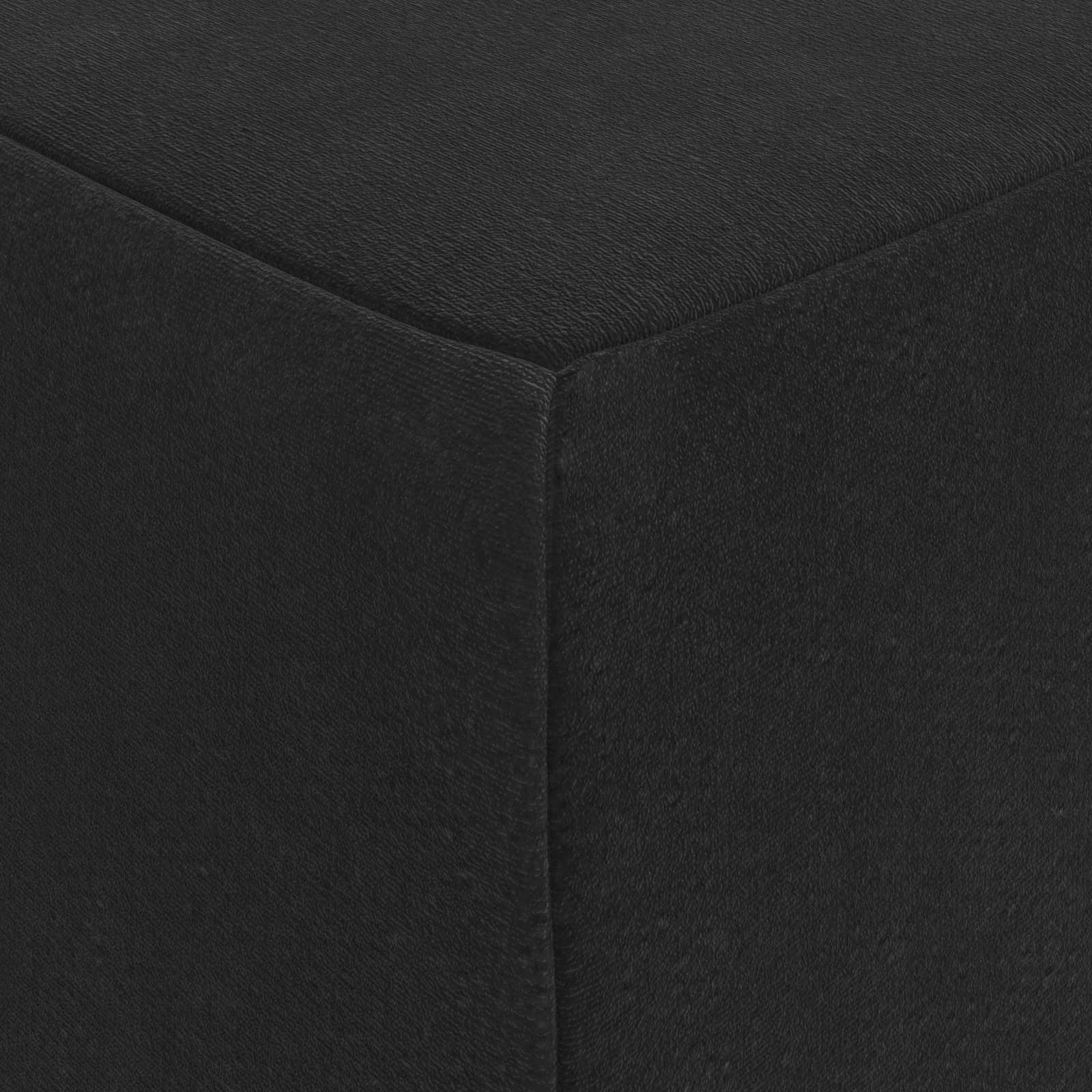 Sofa na razvlačenje 90 x 67 x 45 cm Crna
