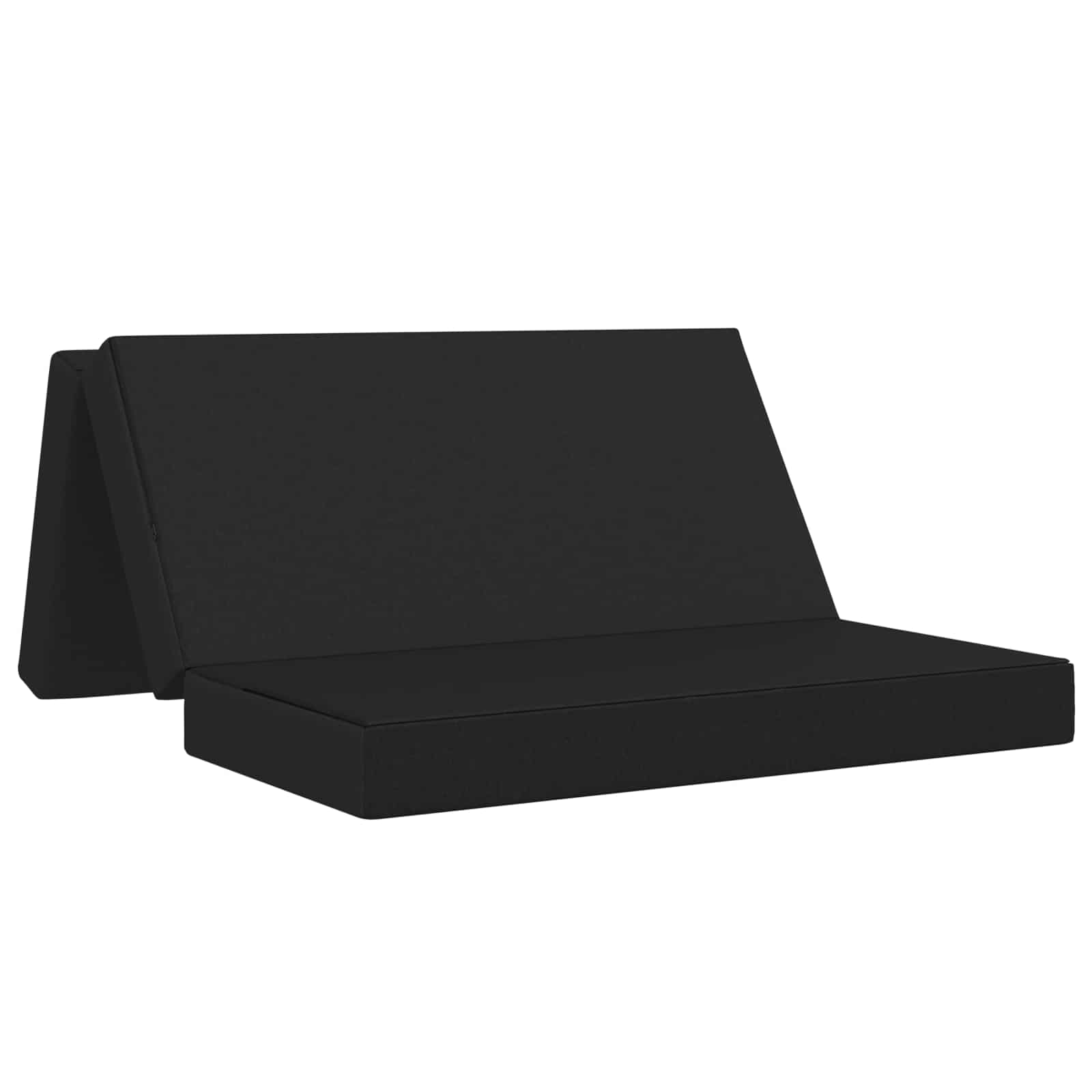 Sofa na razvlačenje 160 x 67 x 45 cm Crna