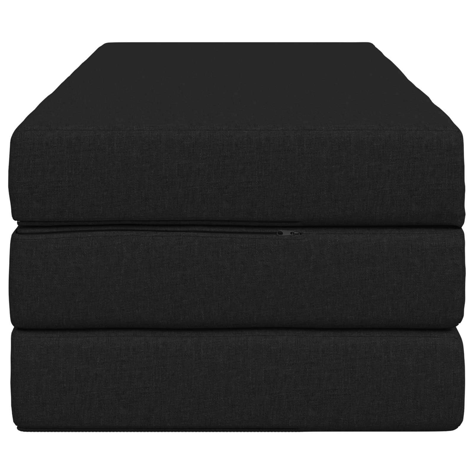 Sofa na razvlačenje 160 x 67 x 45 cm Crna