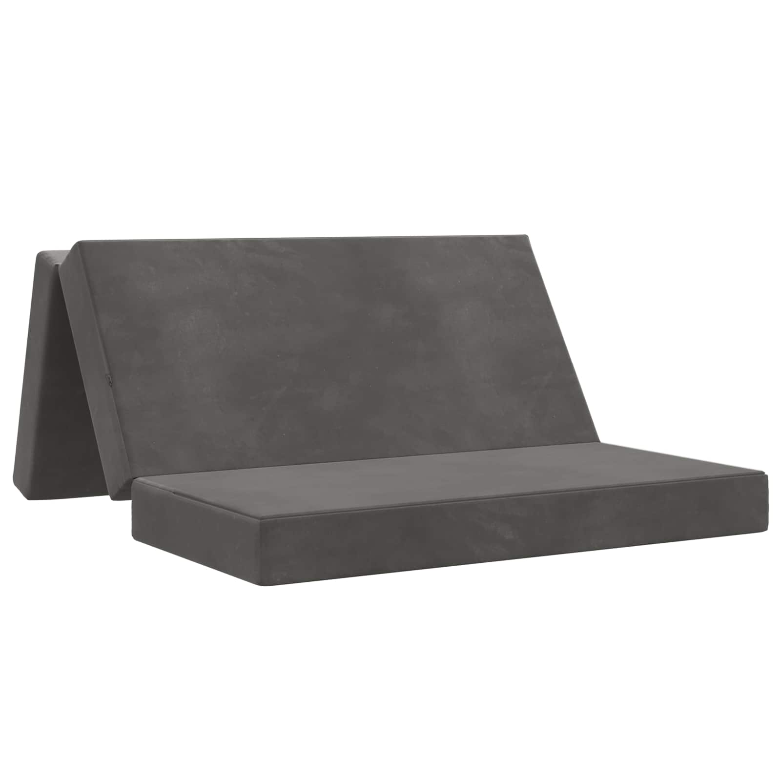 Sofa na razvlačenje 160 x 67 x 45 cm Tamnosiva