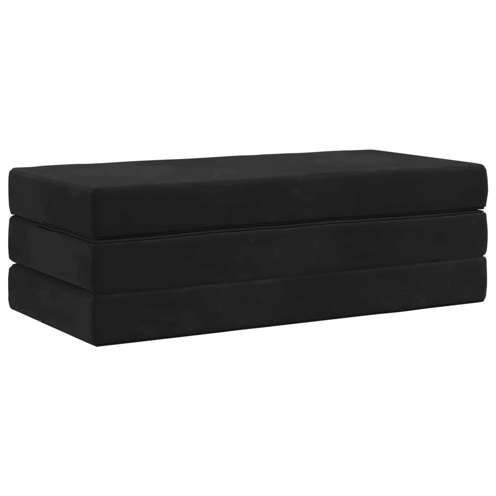 Sofa na razvlačenje 160 x 67 x 45 cm Crna