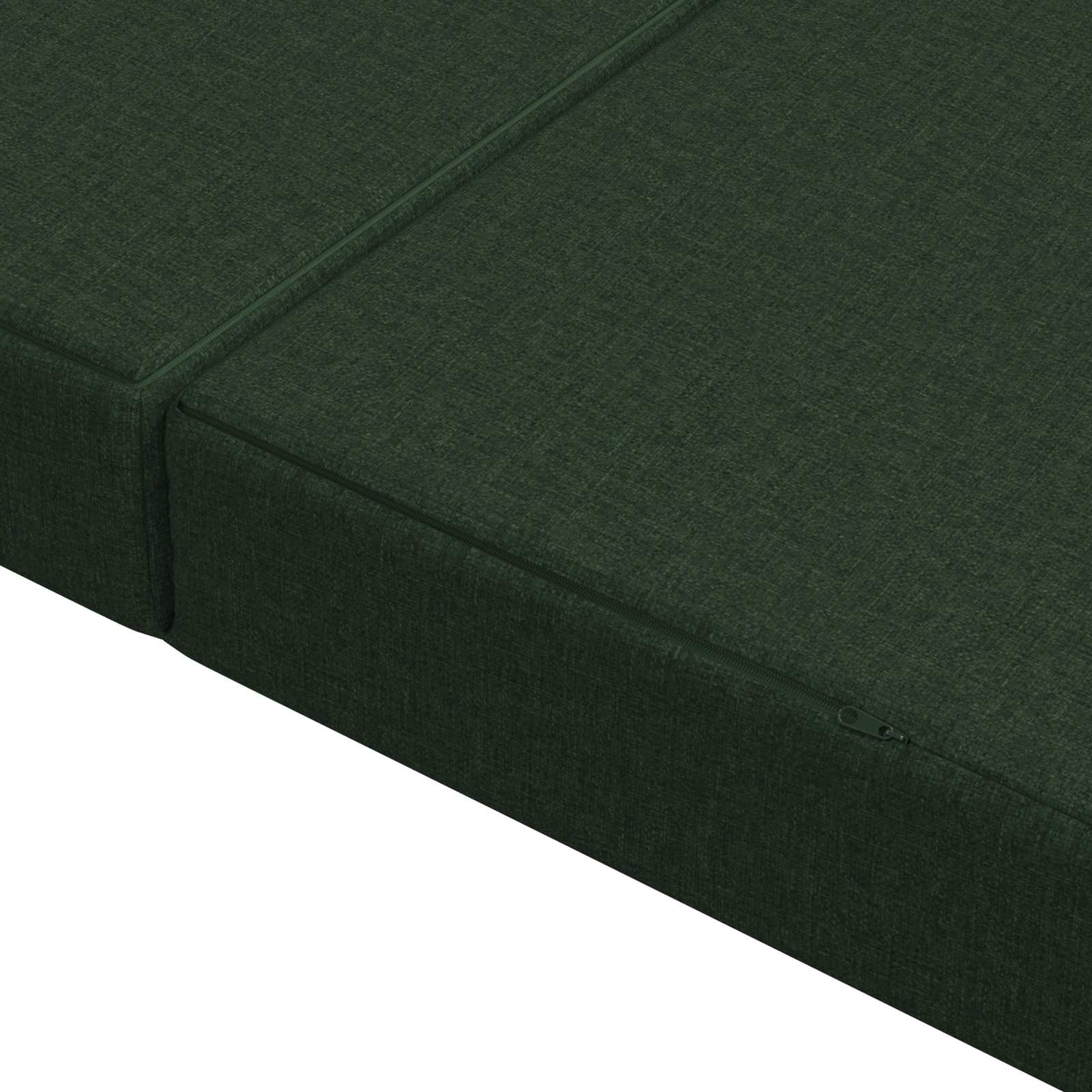 Sofa na razvlačenje 180 x 67 x 45 cm Tamnozelena