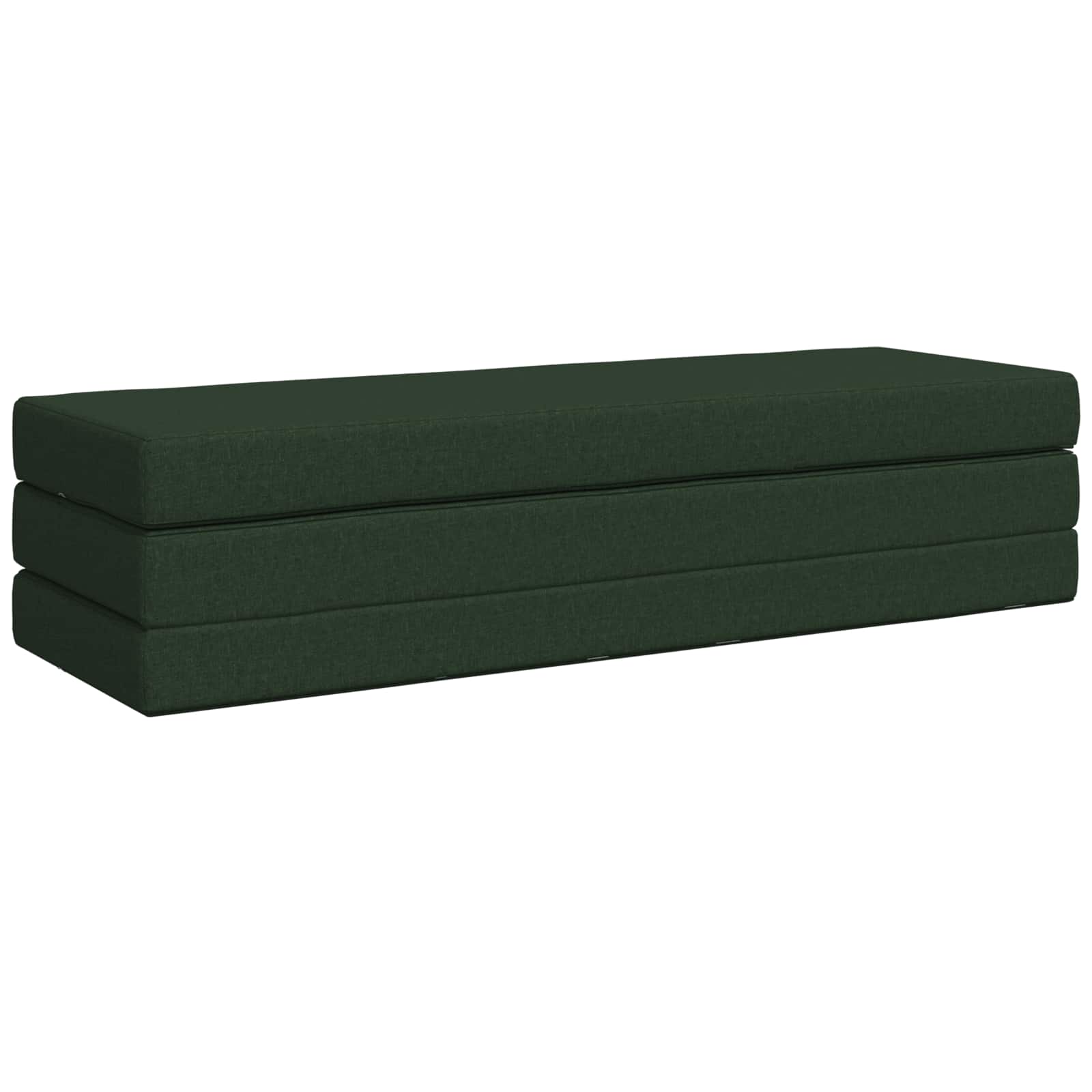 Sofa na razvlačenje 180 x 67 x 45 cm Tamnozelena