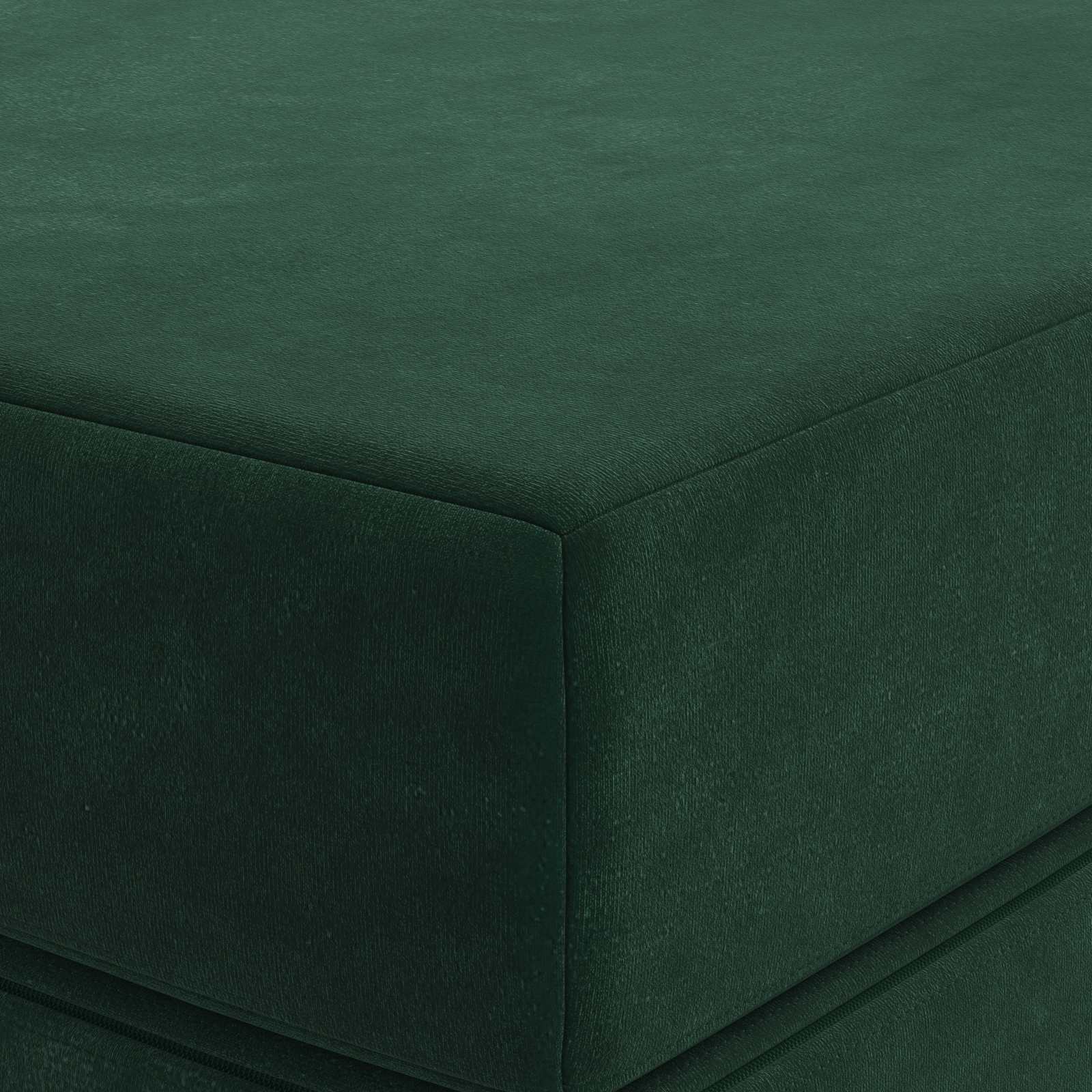 Sofa na razvlačenje 180 x 67 x 45 cm Tamnozelena