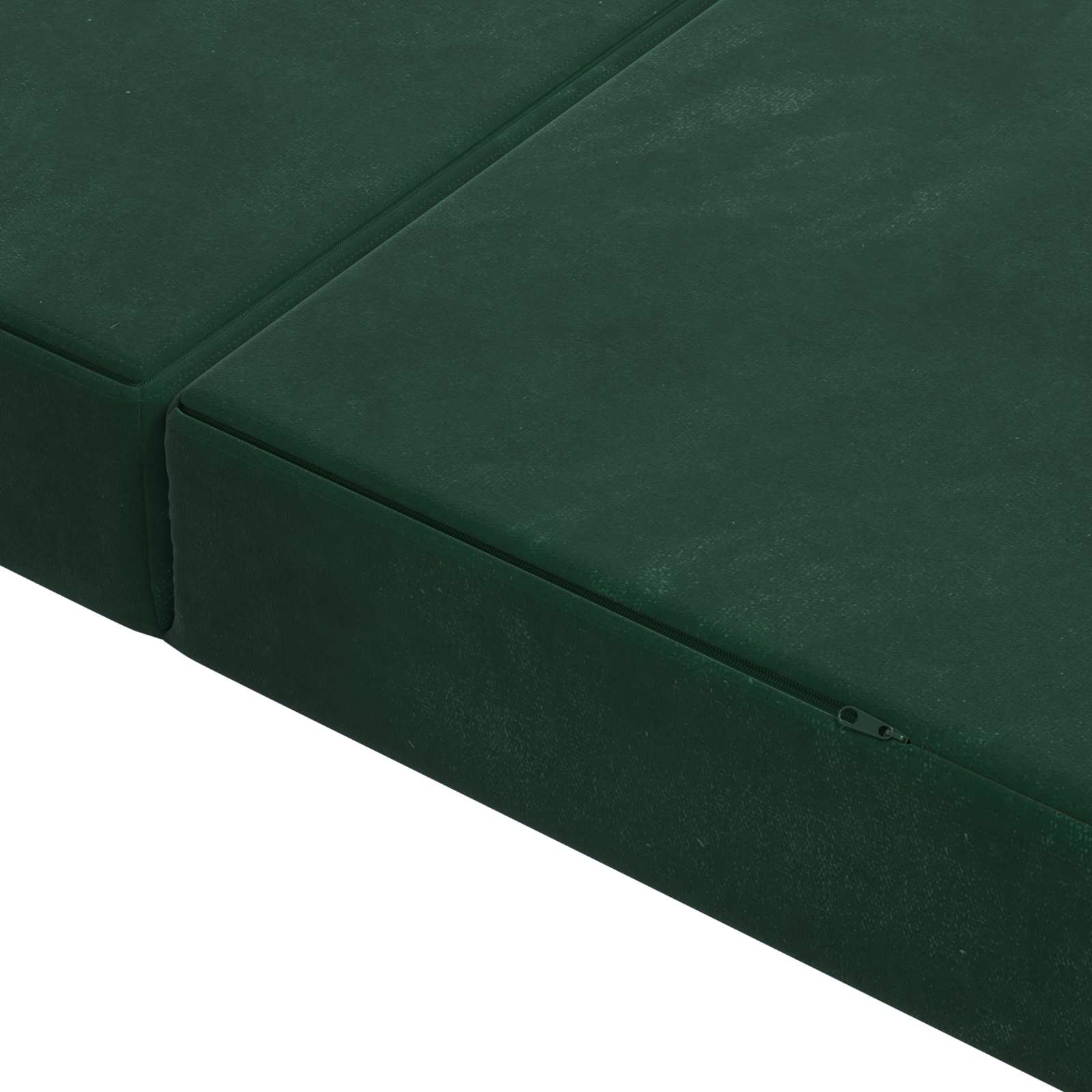 Sofa na razvlačenje 180 x 67 x 45 cm Tamnozelena