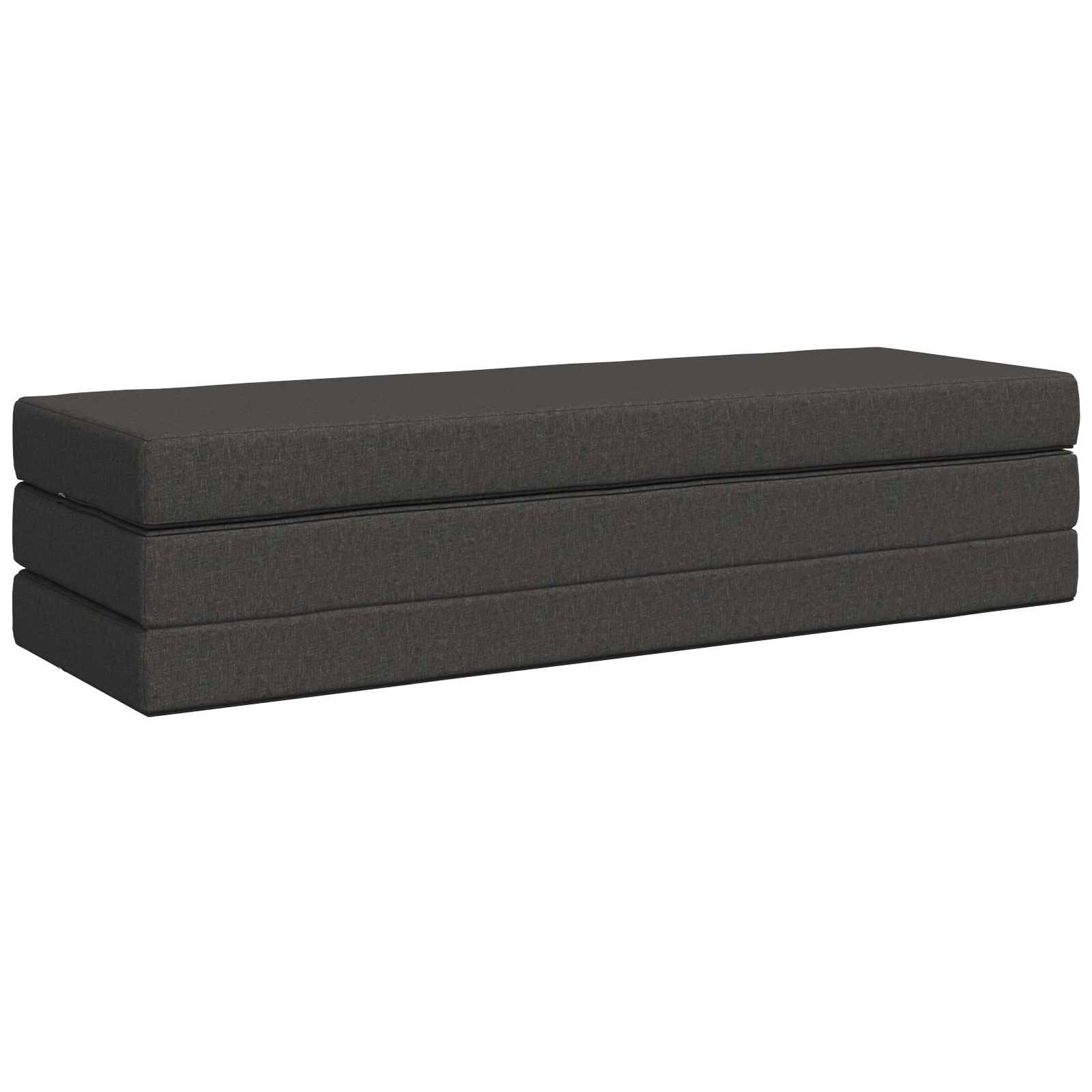 Sofa na razvlačenje 200 x 67 x 45 cm Tamnosiva