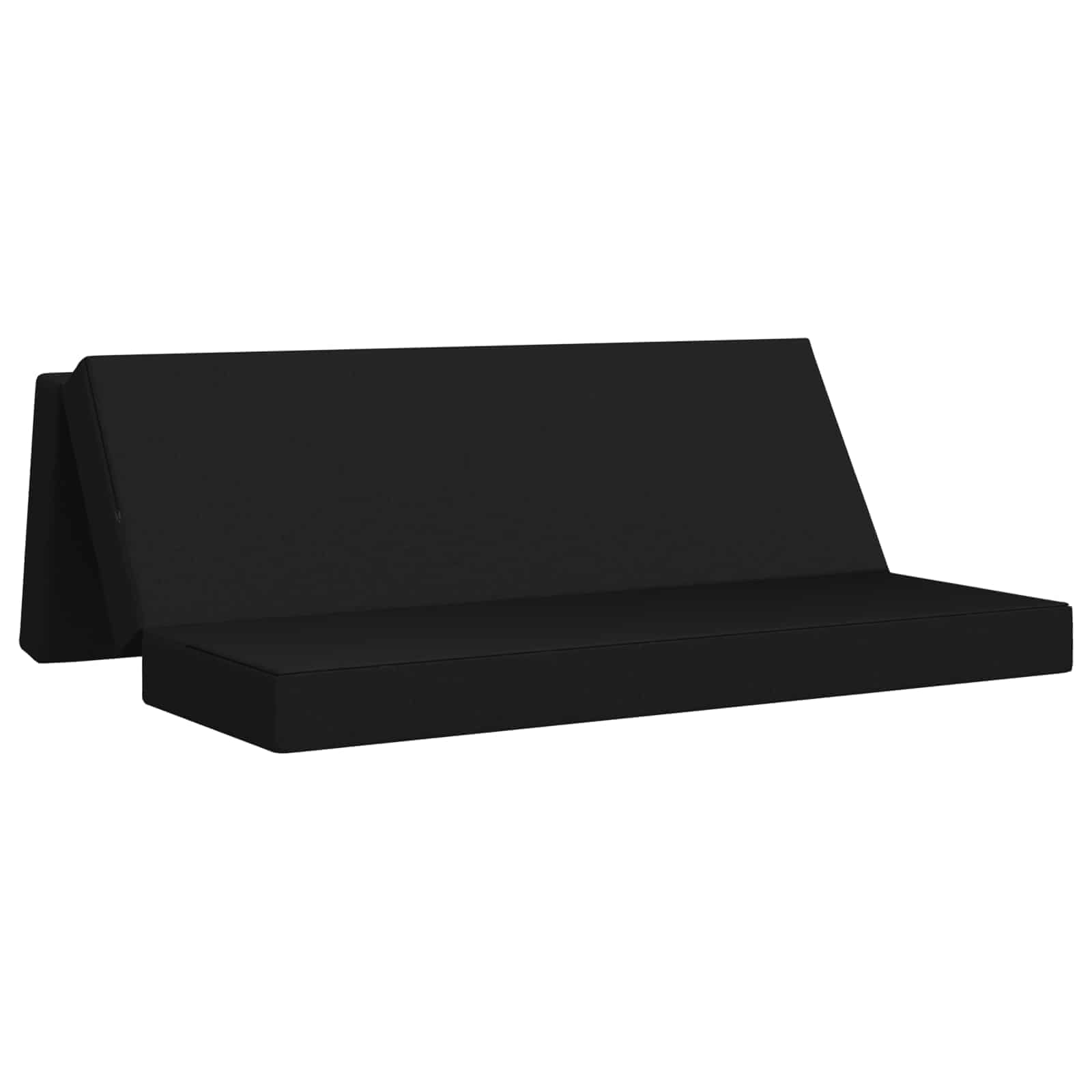 Sofa na razvlačenje 200 x 67 x 45 cm Crna