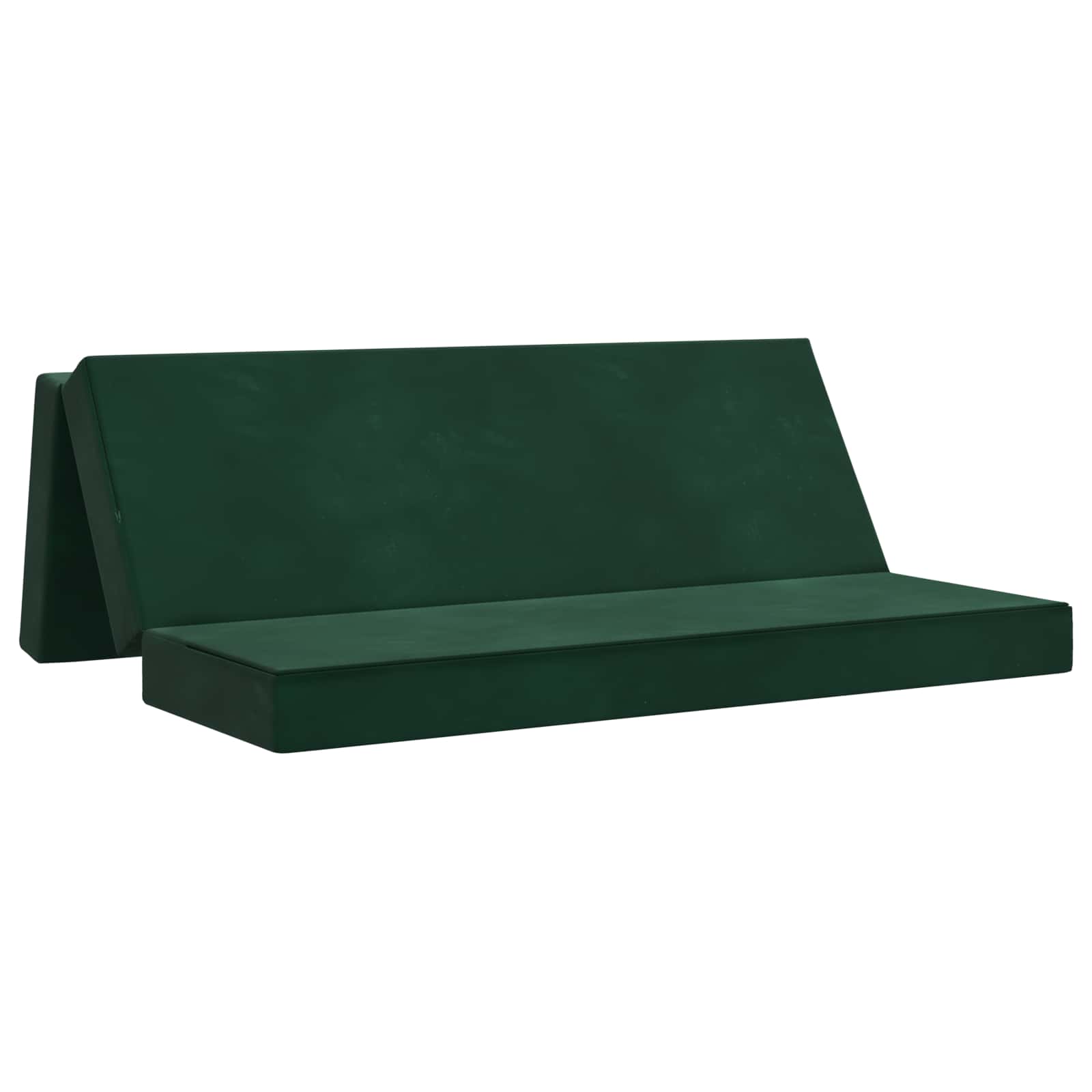 Sofa na razvlačenje 200 x 67 x 45 cm Tamnozelena
