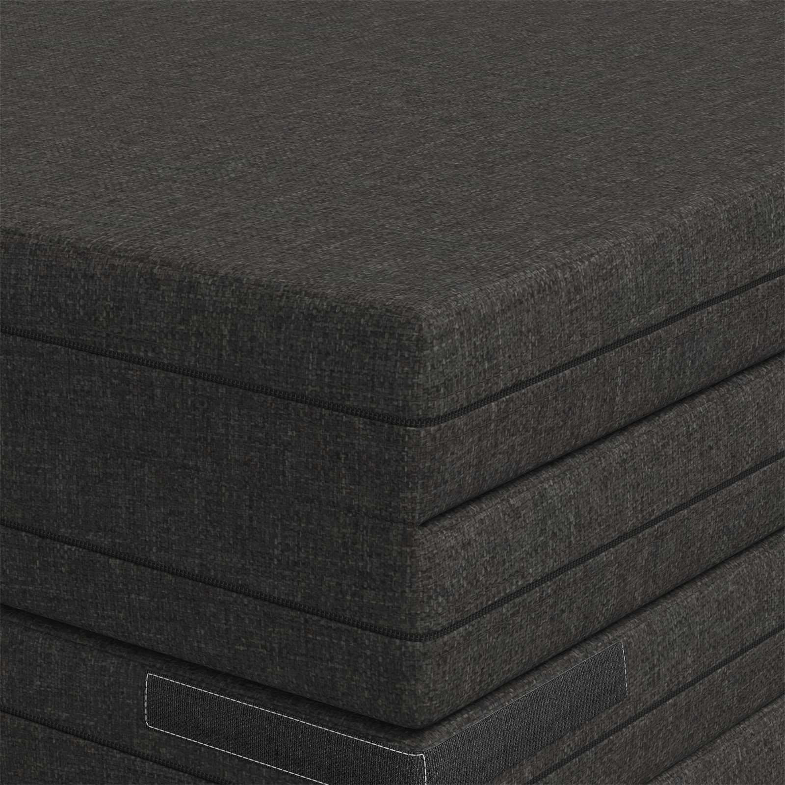 Sofa na razvlačenje 140 x 67 x 45 cm Tamnosiva