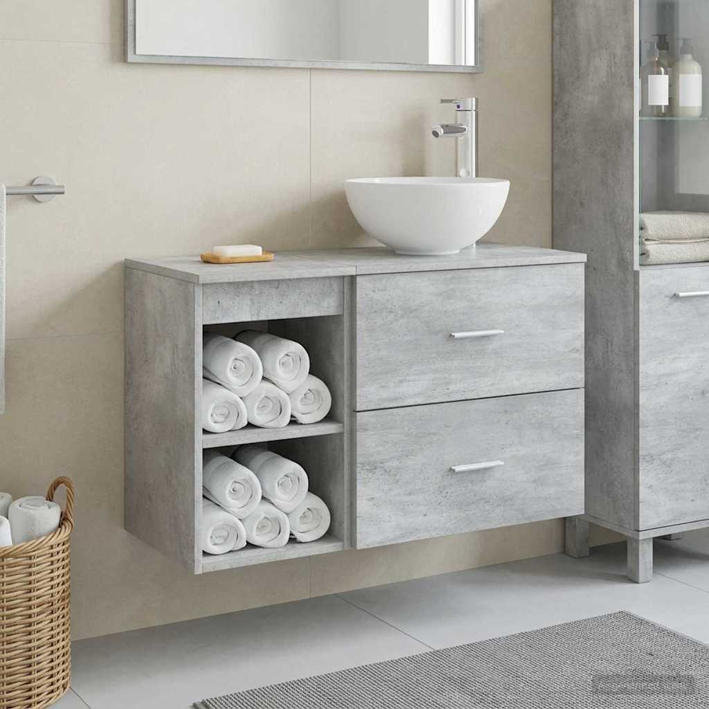 Set namještaja za kupaonicu 2 pcs Betonska siva