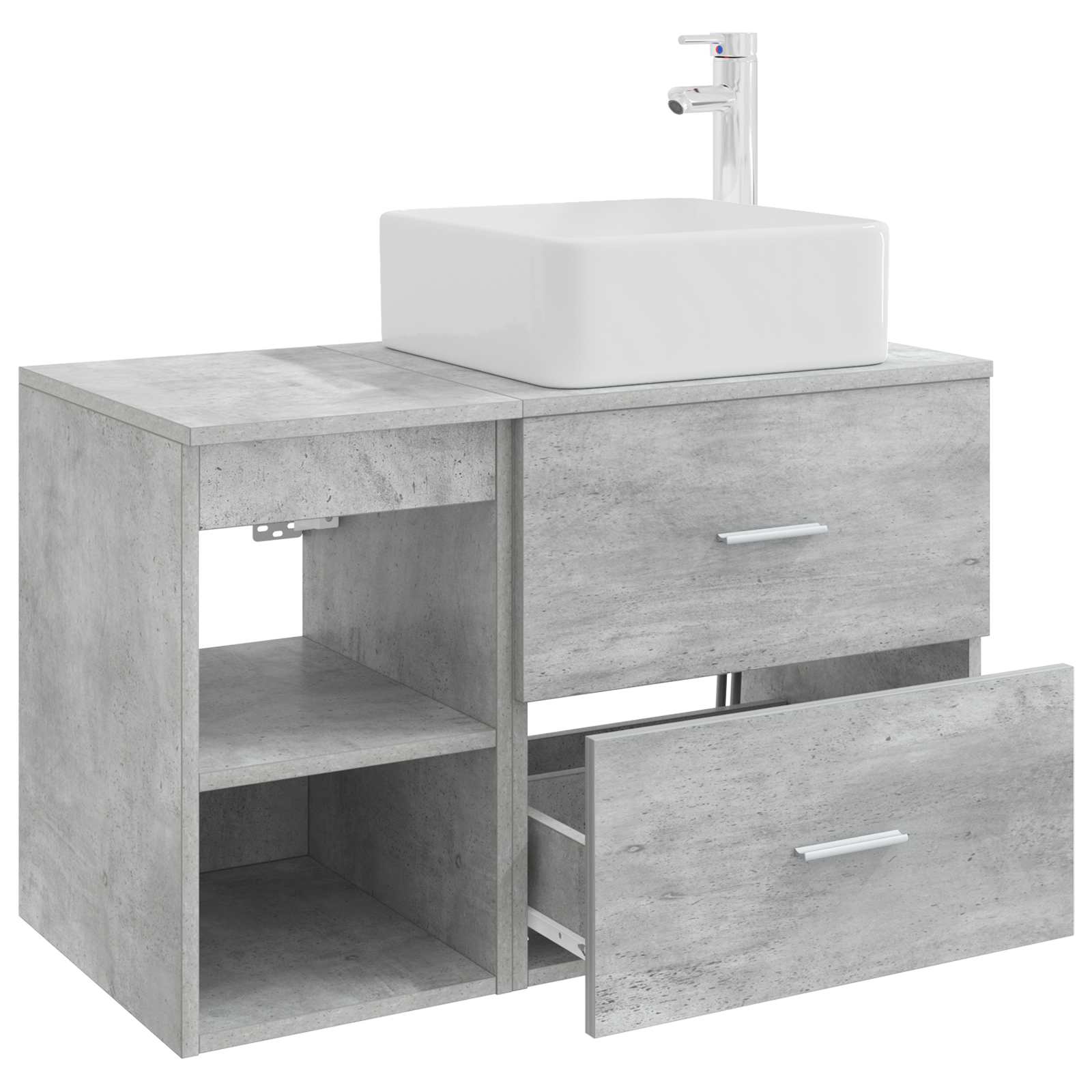 Set namještaja za kupaonicu 2 pcs Betonska siva